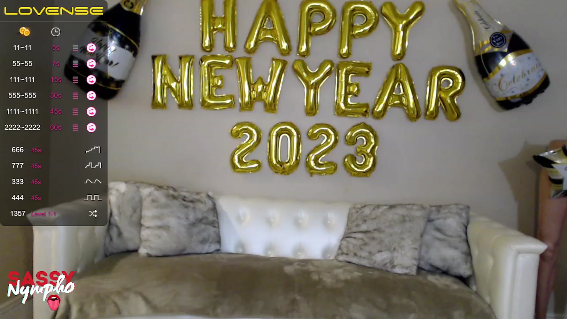 Gallery image thumbnail from Sassy_Nympho's myfreecams stream on, 01/01/2023, 09:32 image 14 of 20
