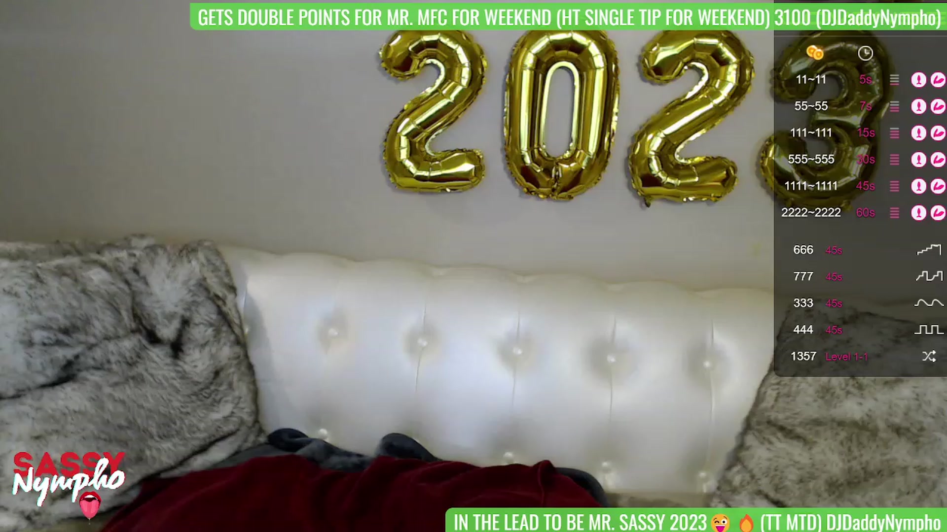 Gallery image thumbnail from Sassy_Nympho's myfreecams stream on, 01/01/2023, 16:18 image 6 of 20