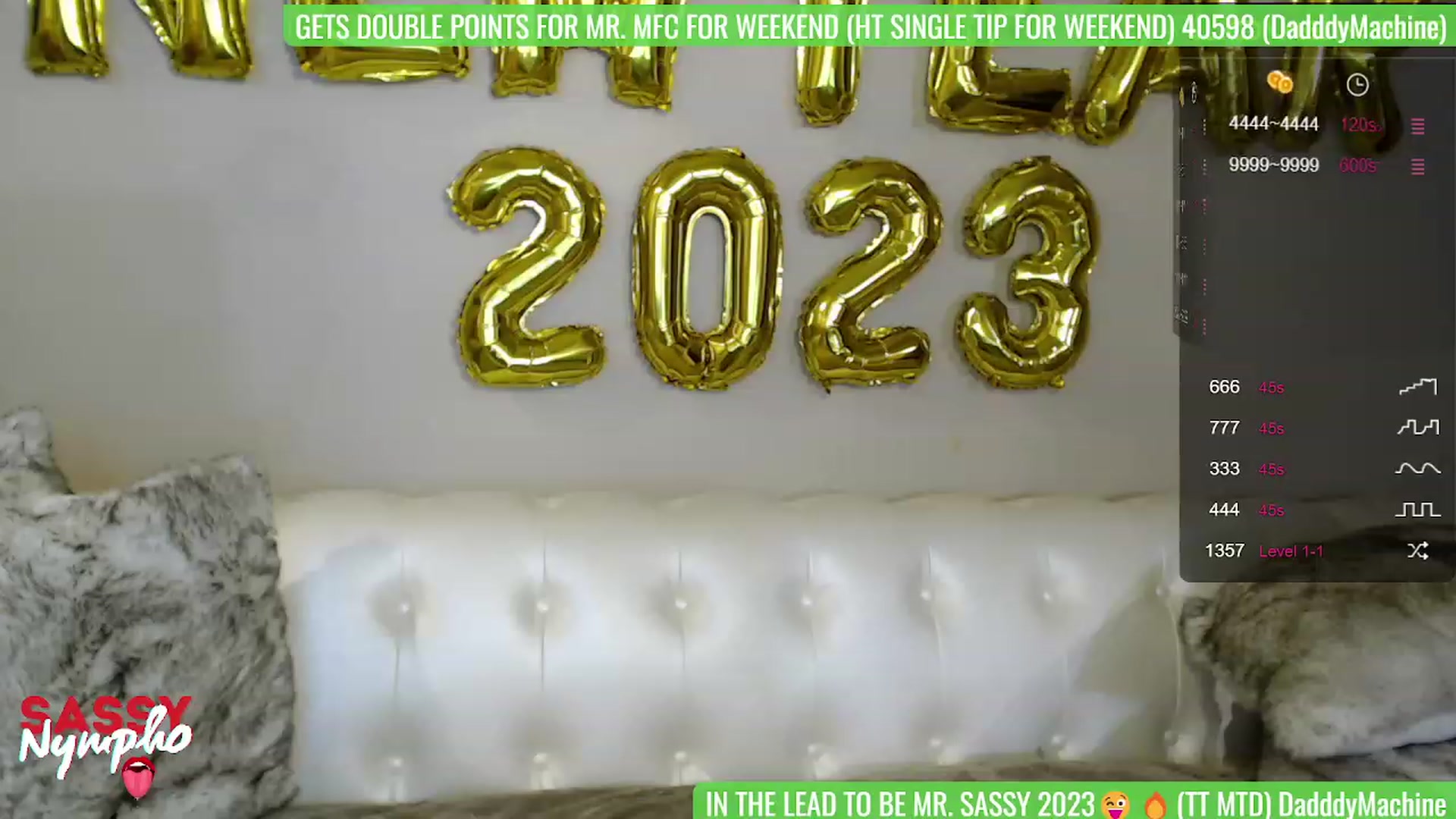 Gallery image thumbnail from Sassy_Nympho's myfreecams stream on, 01/02/2023, 06:36 image 19 of 20