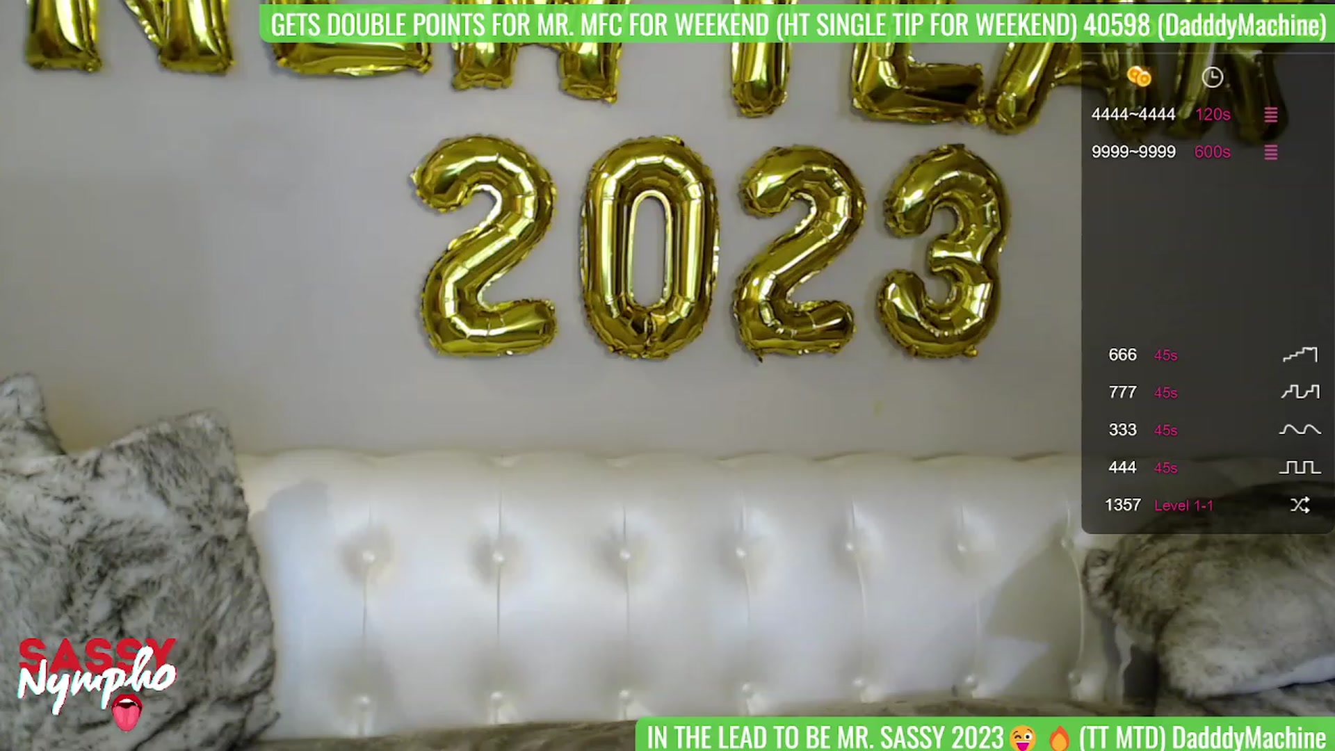 Gallery image thumbnail from Sassy_Nympho's myfreecams stream on, 01/02/2023, 06:36 image 18 of 20