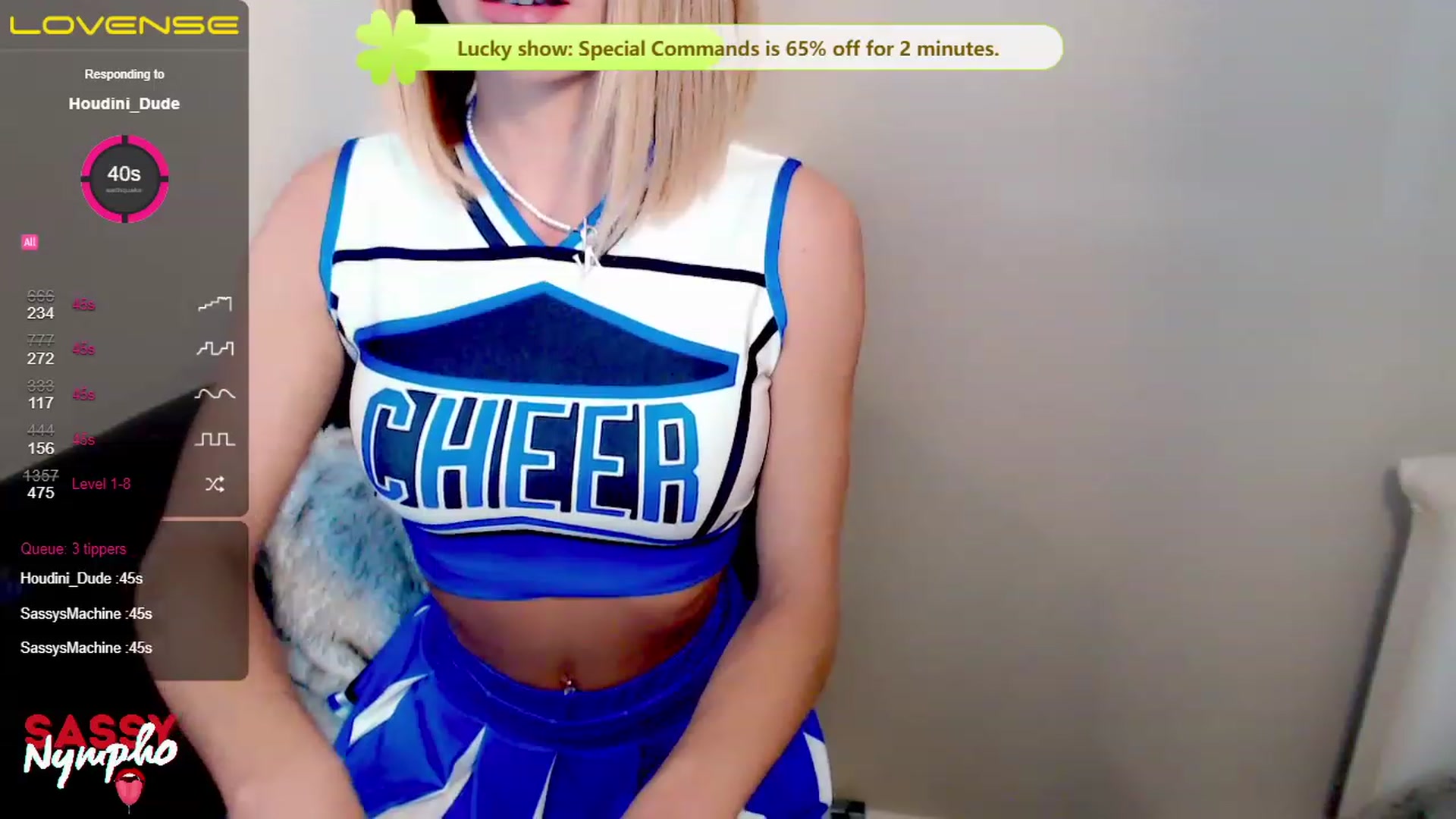 Gallery image thumbnail from Sassy_Nympho's myfreecams stream on, 01/17/2023, 03:52 image 6 of 20