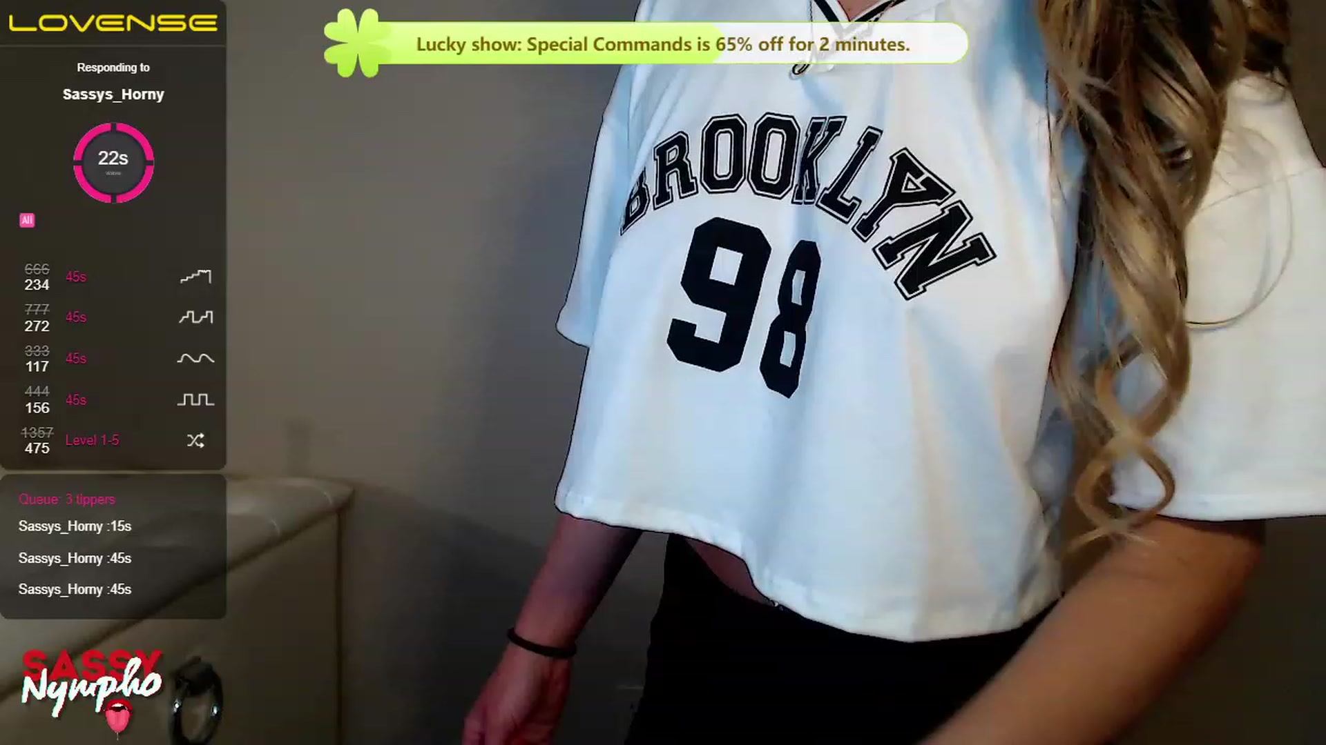 Gallery image thumbnail from Sassy_Nympho's myfreecams stream on, 04/08/2023, 08:13 image 5 of 20