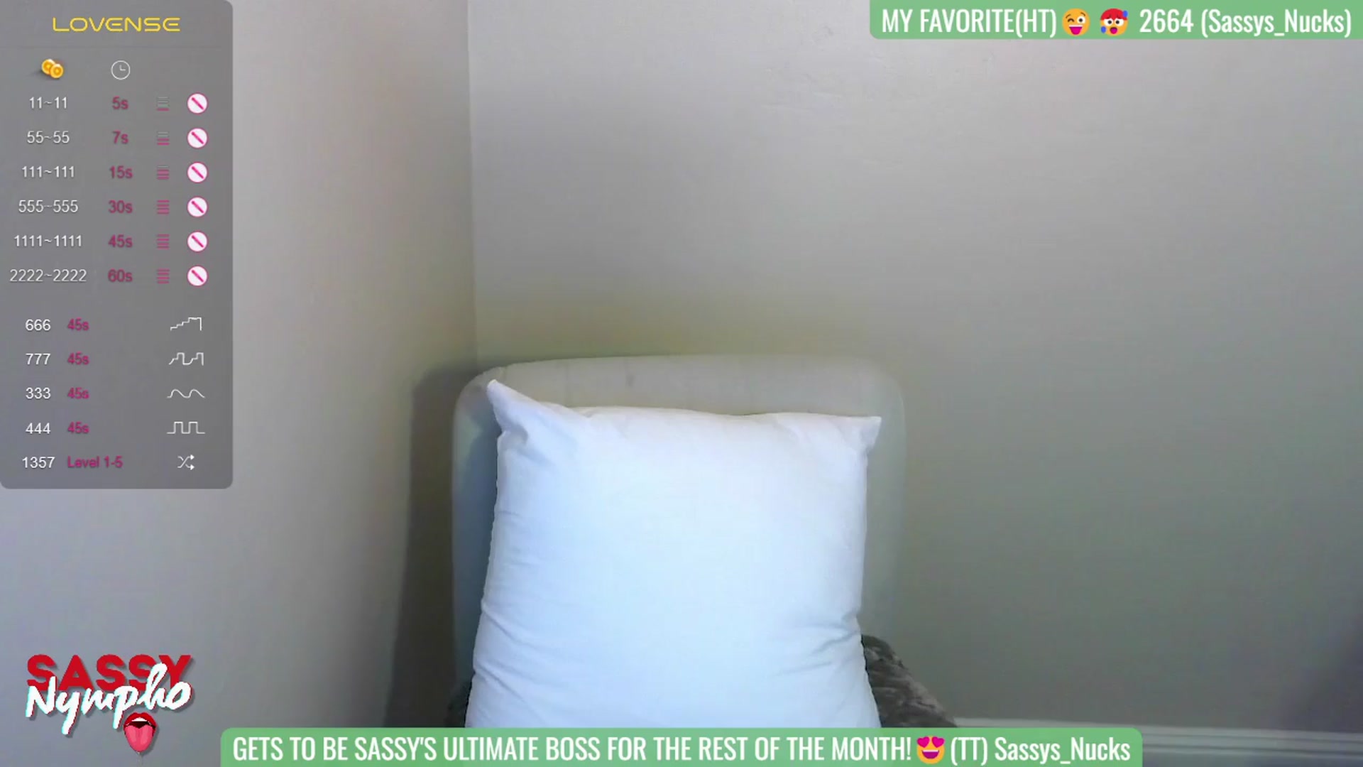 Gallery image thumbnail from Sassy_Nympho's myfreecams stream on, 03/23/2024, 21:54 image 3 of 20