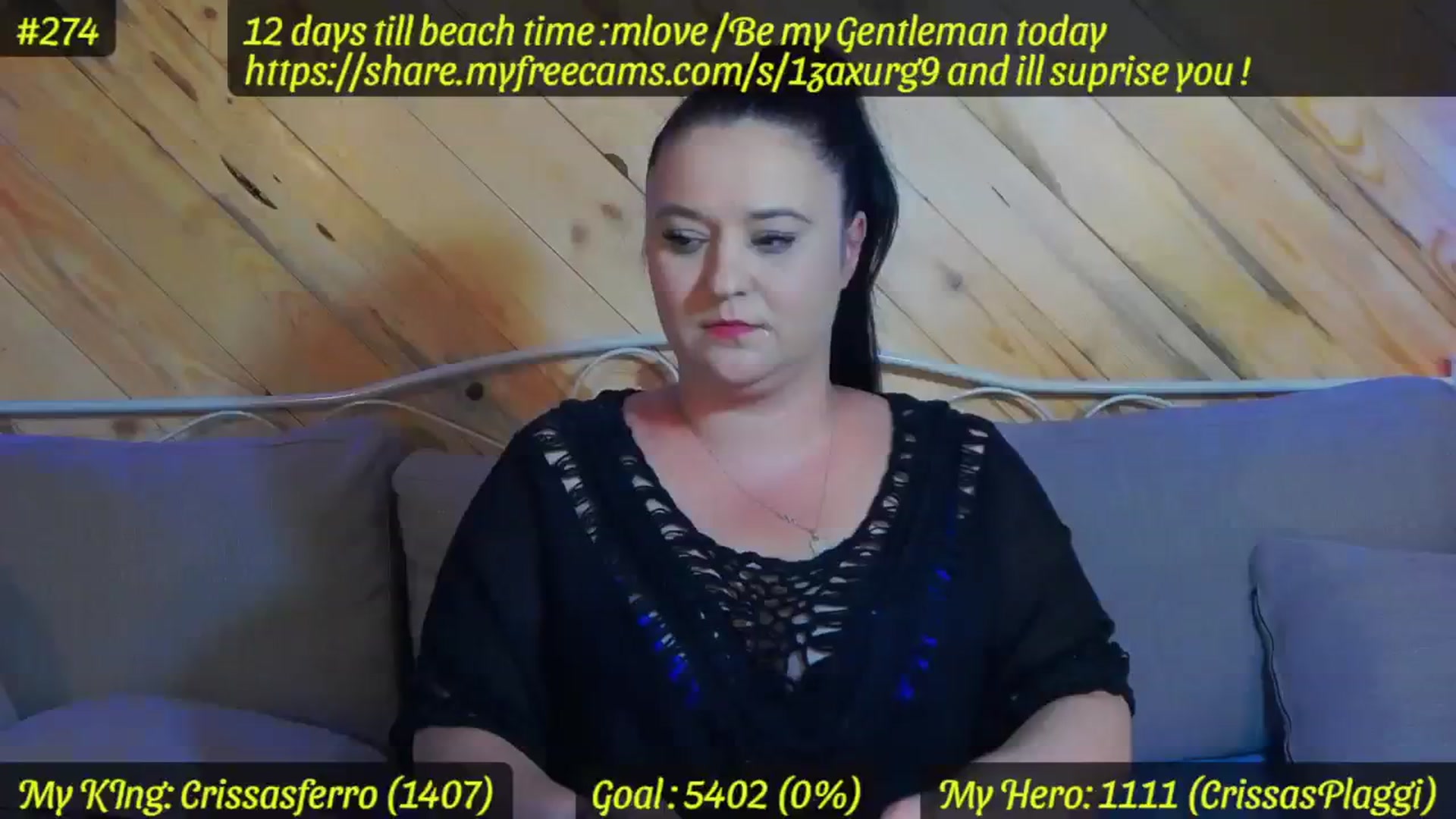 Gallery image thumbnail from SensualCrissa's myfreecams stream on, 08/12/2023, 11:57 image 1 of 20