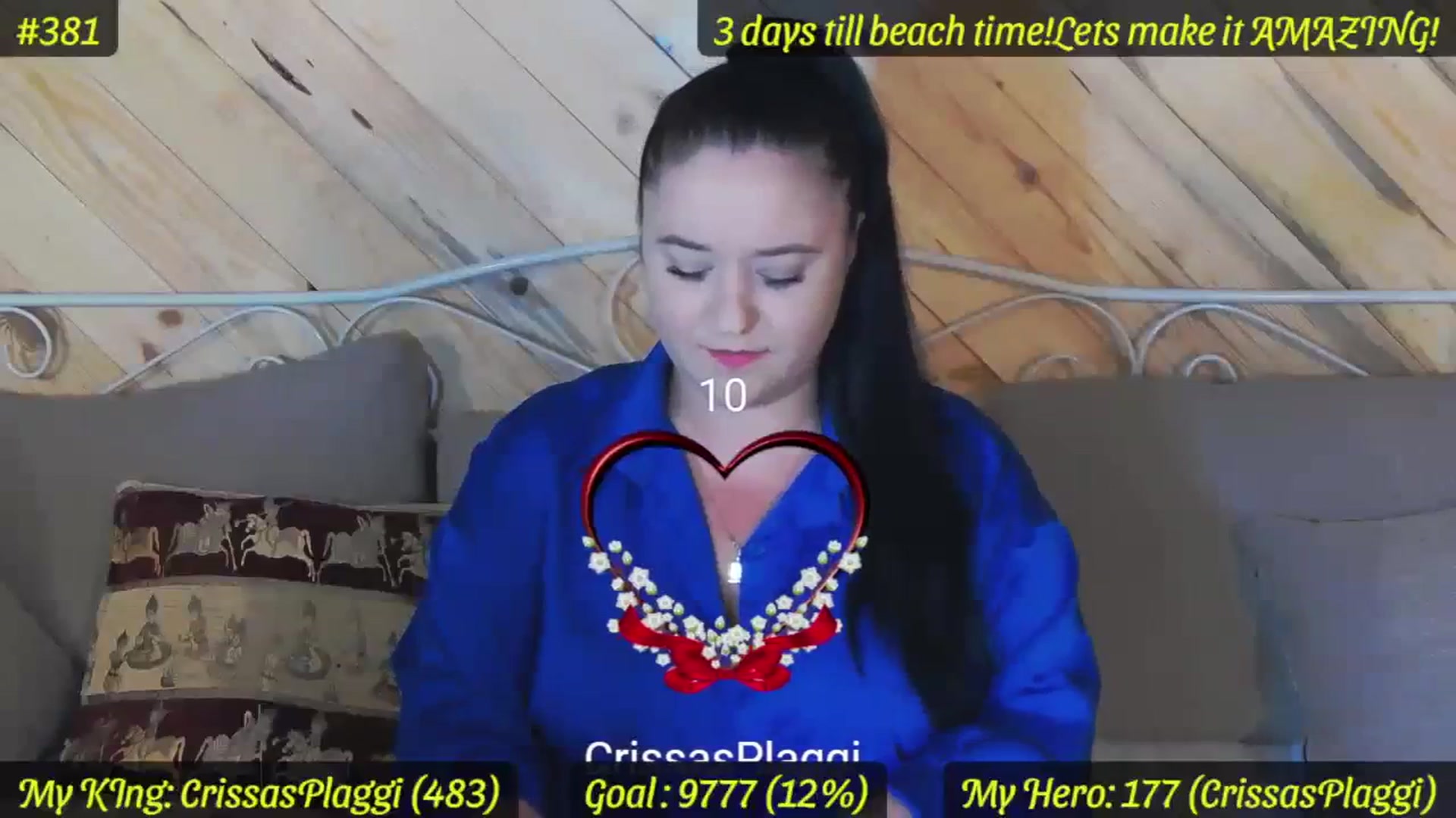 Gallery image thumbnail from SensualCrissa's myfreecams stream on, 08/21/2023, 07:36 image 12 of 20