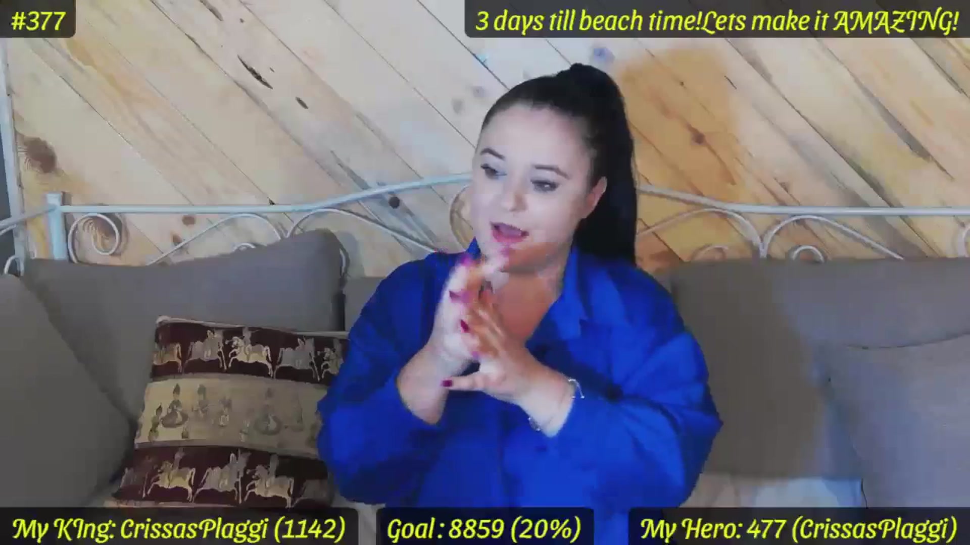 Gallery image thumbnail from SensualCrissa's myfreecams stream on, 08/21/2023, 10:44 image 2 of 20