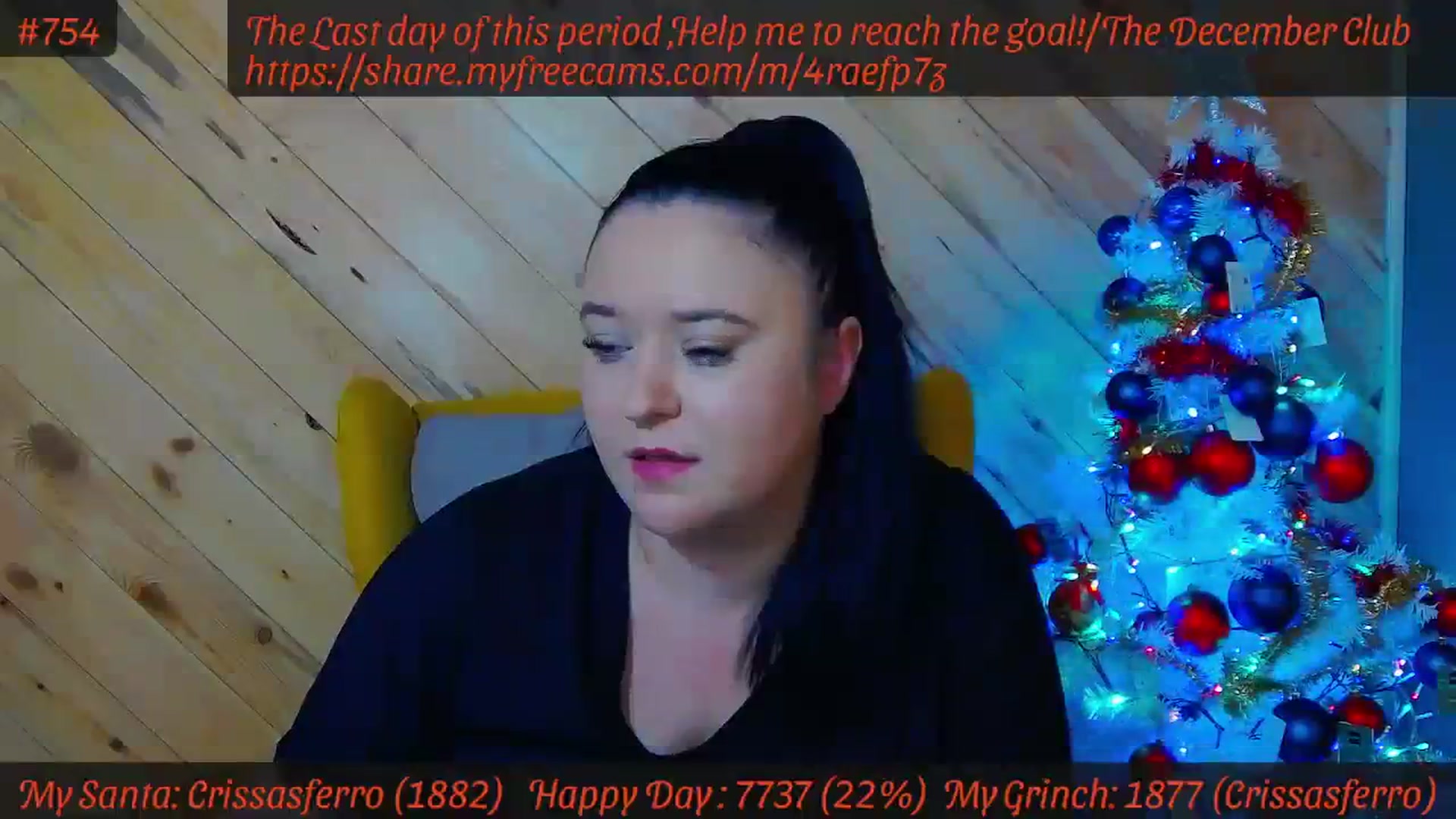 Gallery image thumbnail from SensualCrissa's myfreecams stream on, 12/15/2023, 08:33 image 6 of 20