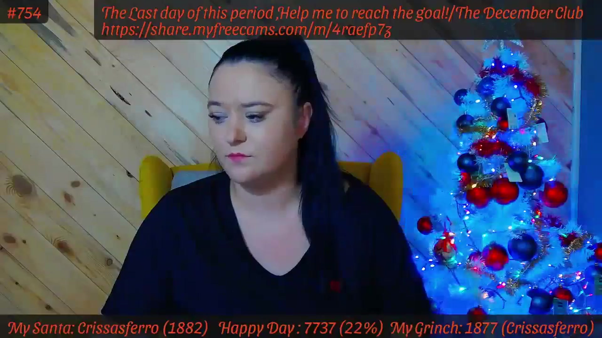 Gallery image thumbnail from SensualCrissa's myfreecams stream on, 12/15/2023, 08:33 image 7 of 20