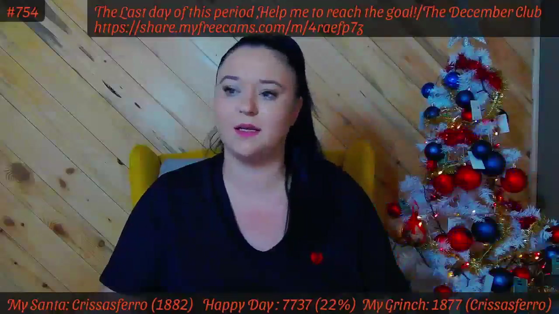 Gallery image thumbnail from SensualCrissa's myfreecams stream on, 12/15/2023, 08:33 image 8 of 20