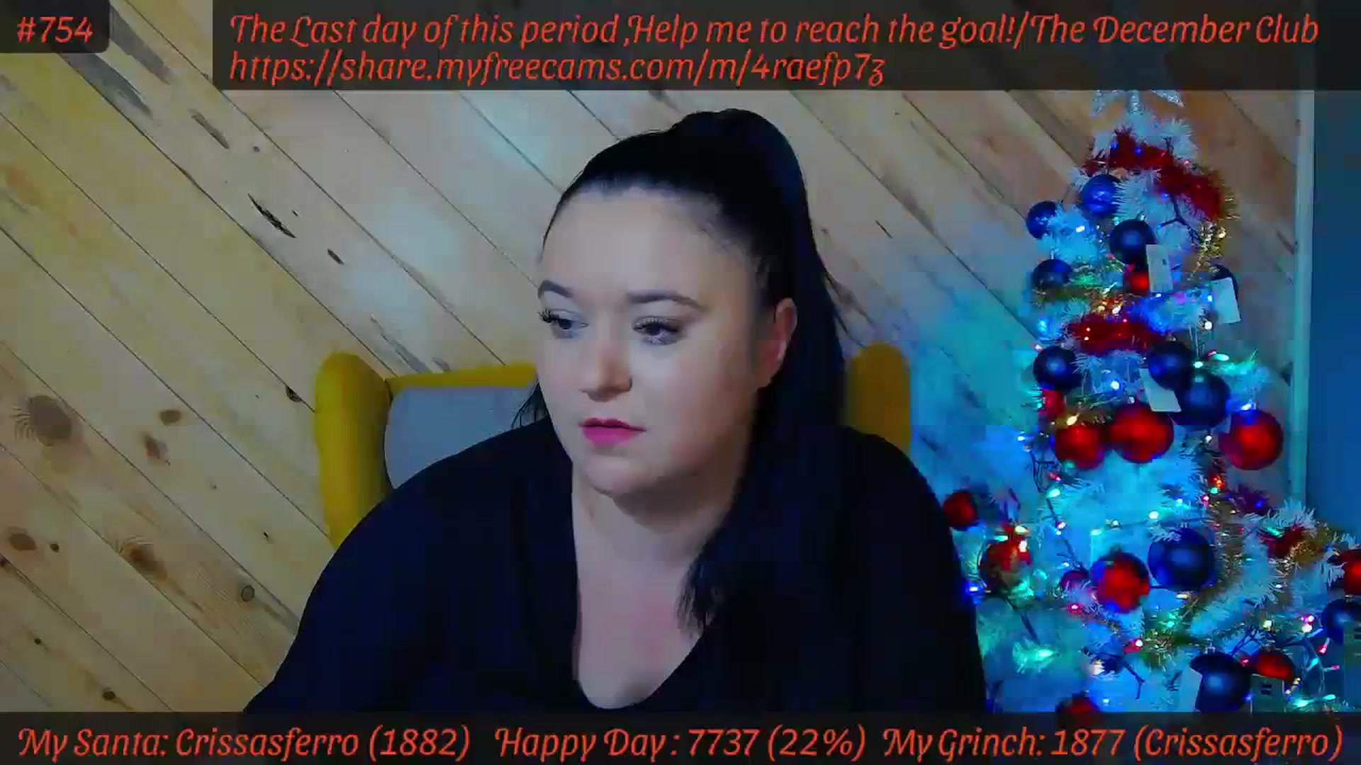 Gallery image thumbnail from SensualCrissa's myfreecams stream on, 12/15/2023, 08:33 image 5 of 20