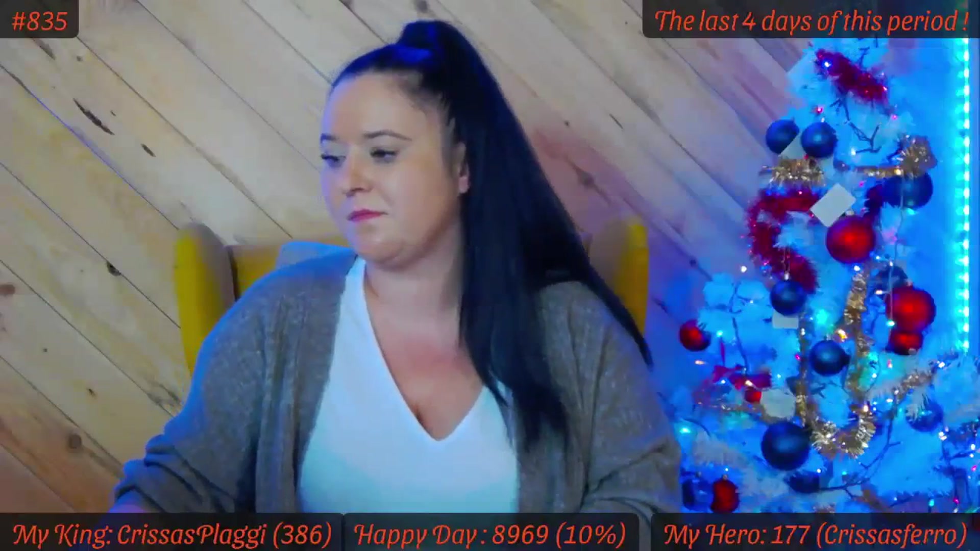 Gallery image thumbnail from SensualCrissa's myfreecams stream on, 12/27/2023, 13:08 image 16 of 20
