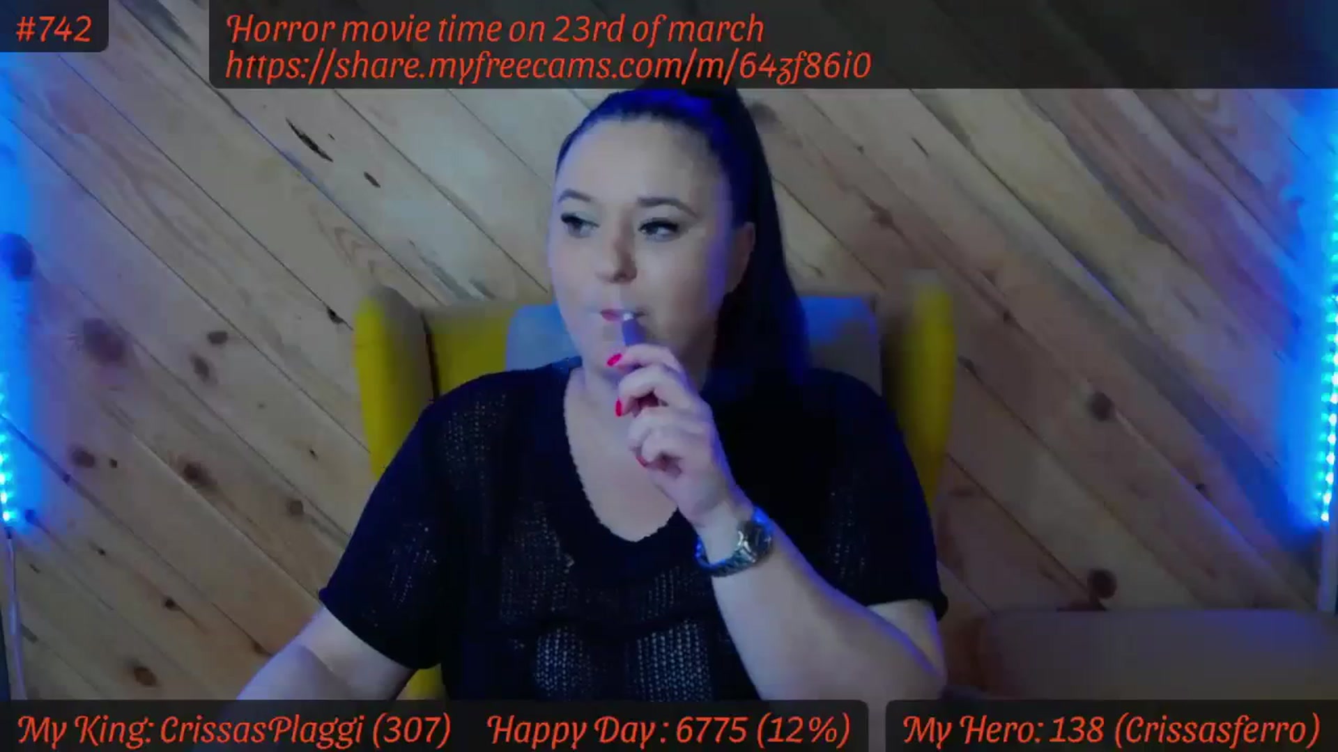Gallery image thumbnail from SensualCrissa's myfreecams stream on, 03/18/2024, 08:36 image 18 of 20