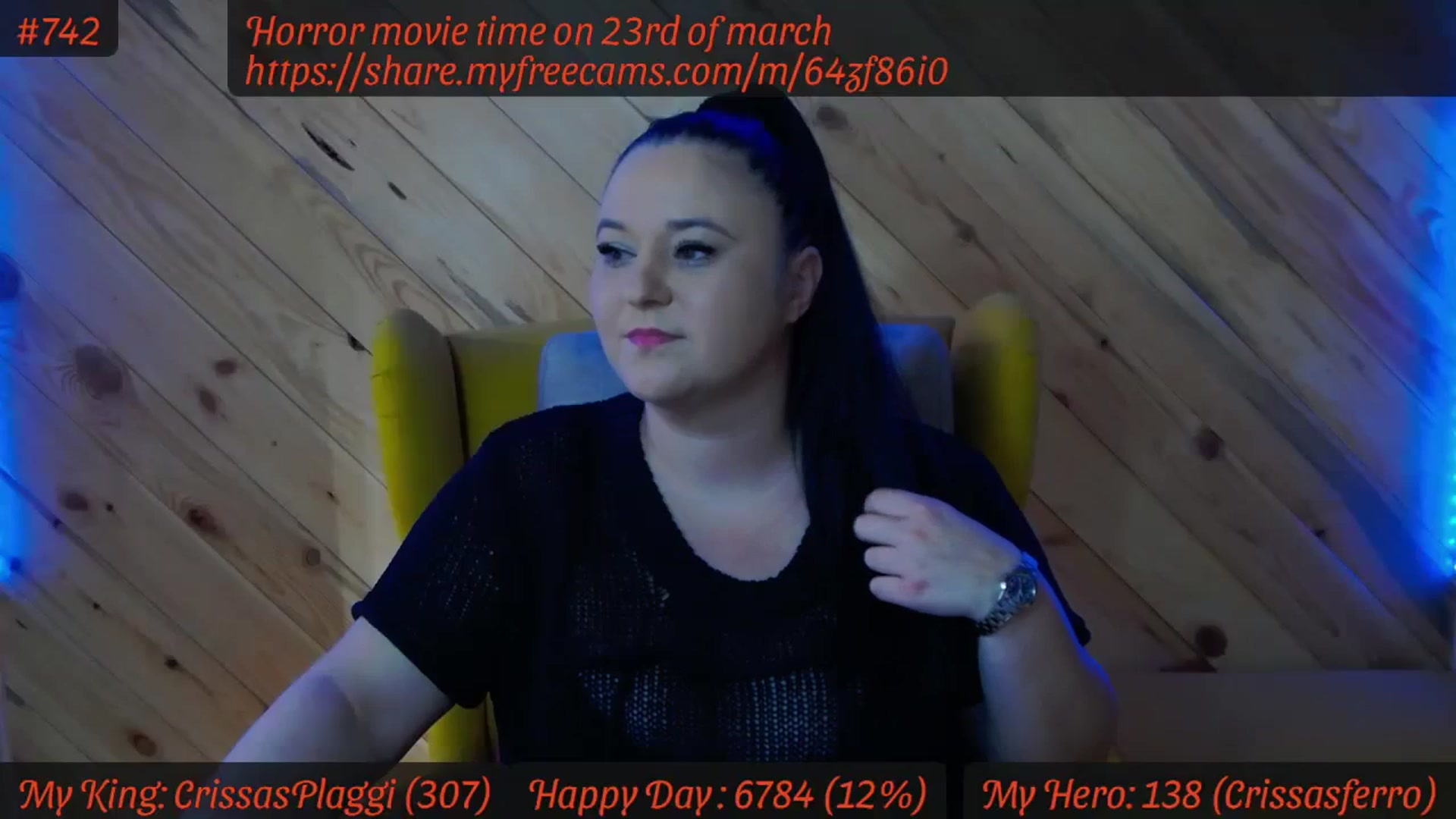 Gallery image thumbnail from SensualCrissa's myfreecams stream on, 03/18/2024, 08:36 image 6 of 20
