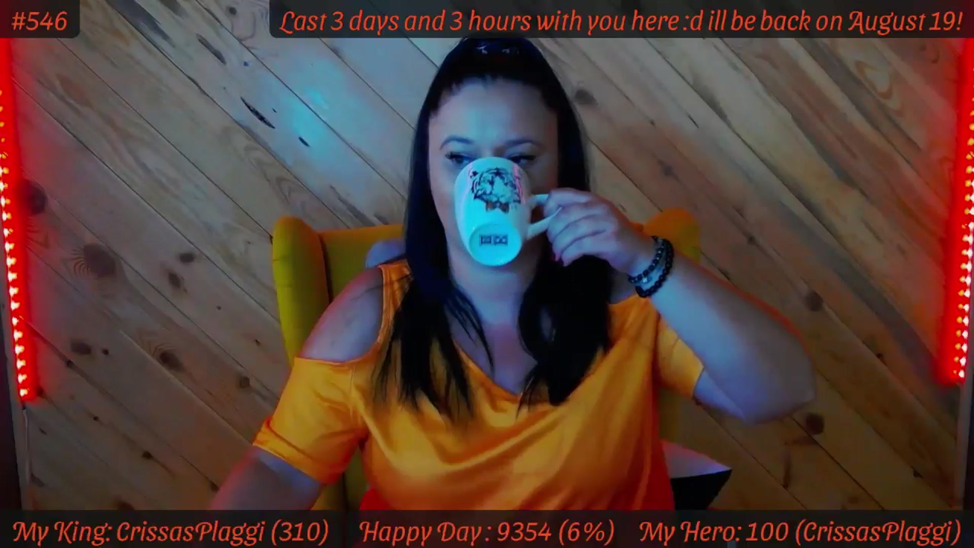 Gallery image thumbnail from SensualCrissa's myfreecams stream on, 08/07/2024, 07:38 image 3 of 20