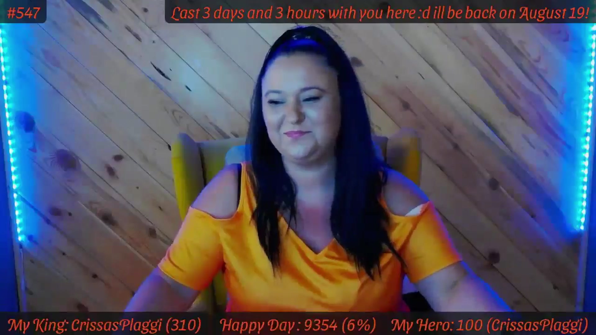 Gallery image thumbnail from SensualCrissa's myfreecams stream on, 08/07/2024, 07:38 image 16 of 20
