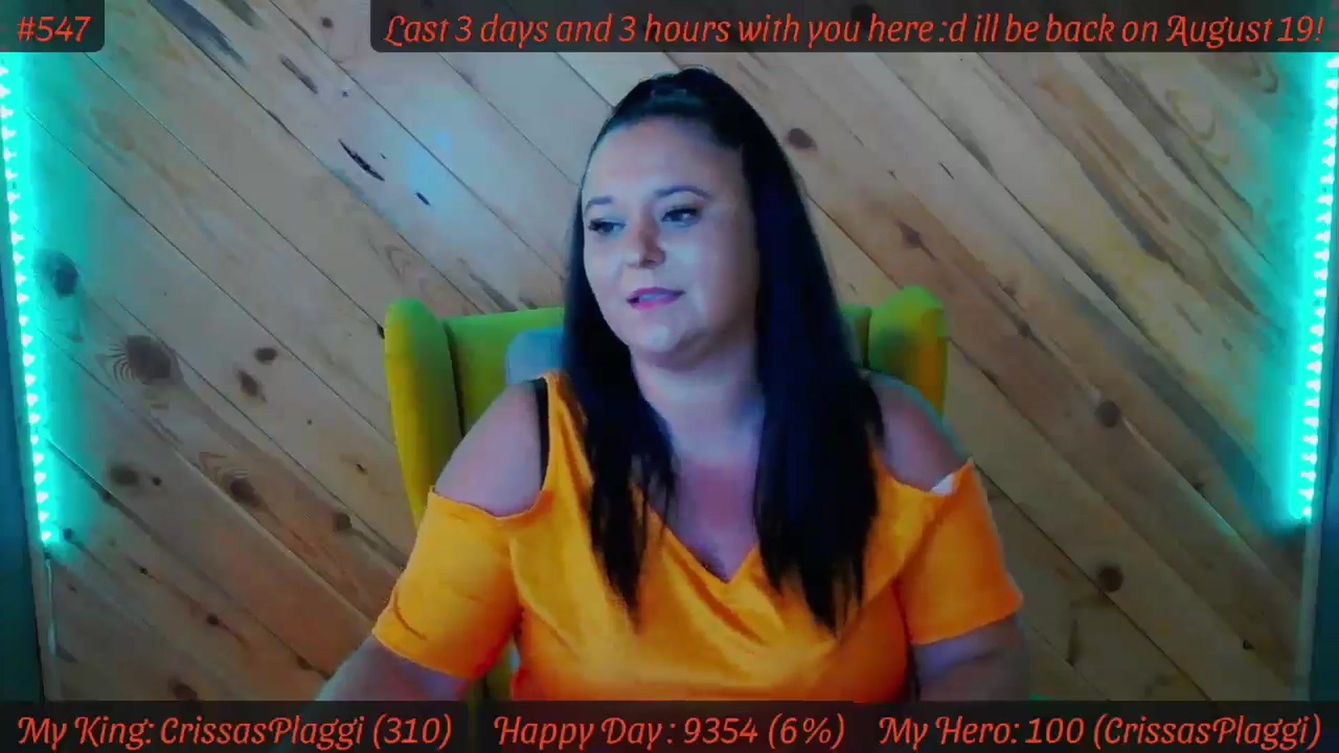 Gallery image thumbnail from SensualCrissa's myfreecams stream on, 08/07/2024, 07:38 image 17 of 20