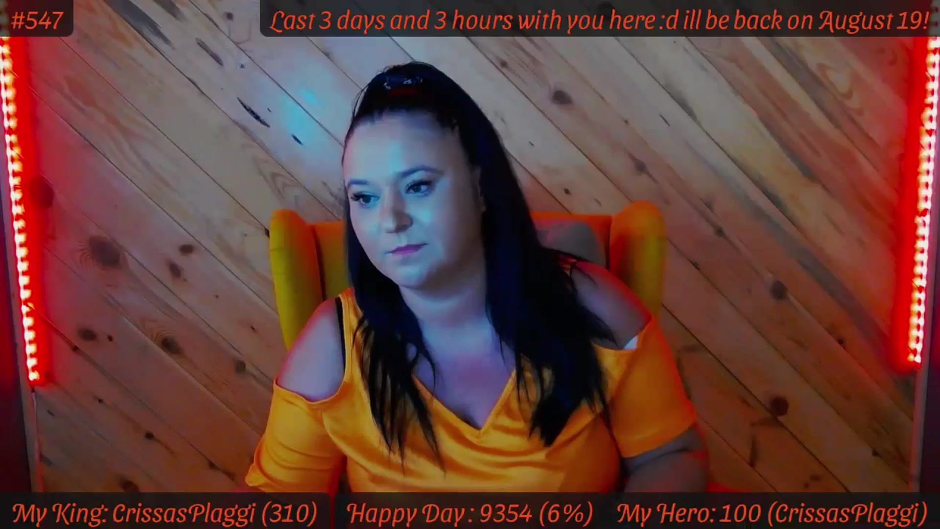 Gallery image thumbnail from SensualCrissa's myfreecams stream on, 08/07/2024, 07:38 image 15 of 20