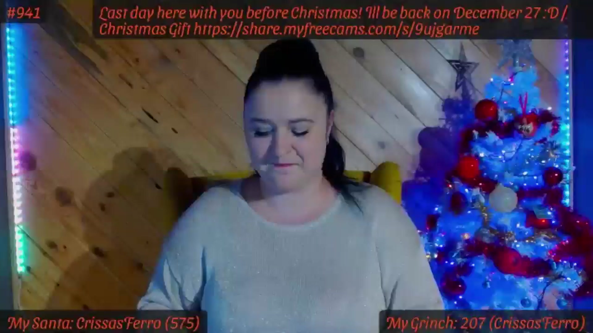 Gallery image thumbnail from SensualCrissa's myfreecams stream on, 12/23/2024, 12:23 image 20 of 20