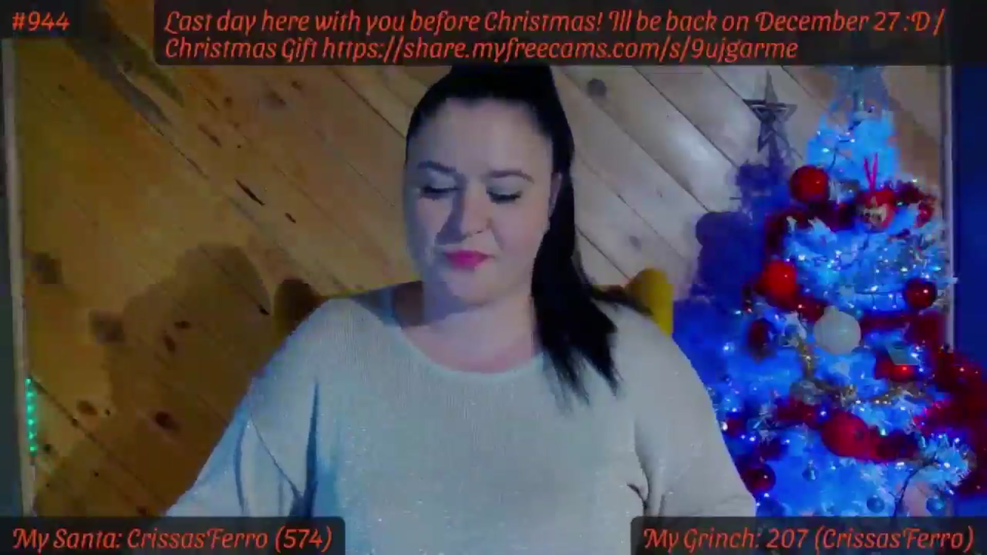 Gallery image thumbnail from SensualCrissa's myfreecams stream on, 12/23/2024, 12:23 image 7 of 20