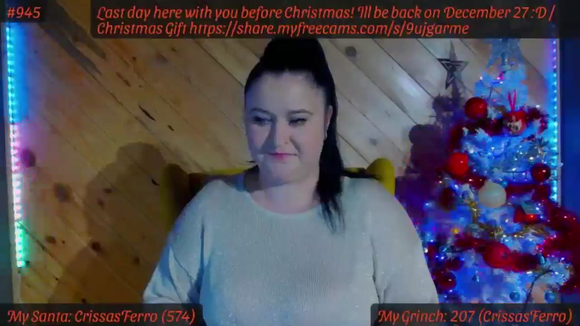 Gallery image thumbnail from SensualCrissa's myfreecams stream on, 12/23/2024, 12:23 image 12 of 20