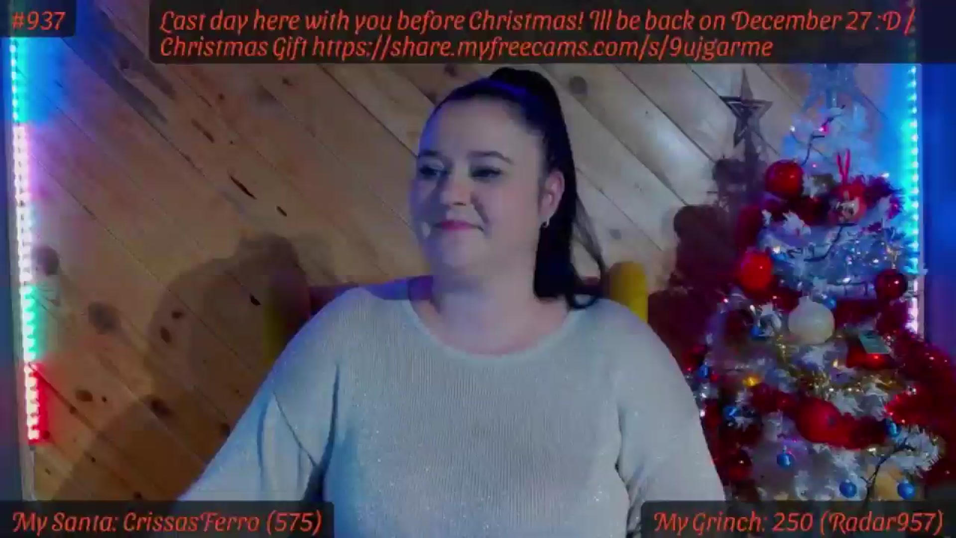 Gallery image thumbnail from SensualCrissa's myfreecams stream on, 12/23/2024, 13:08 image 1 of 20