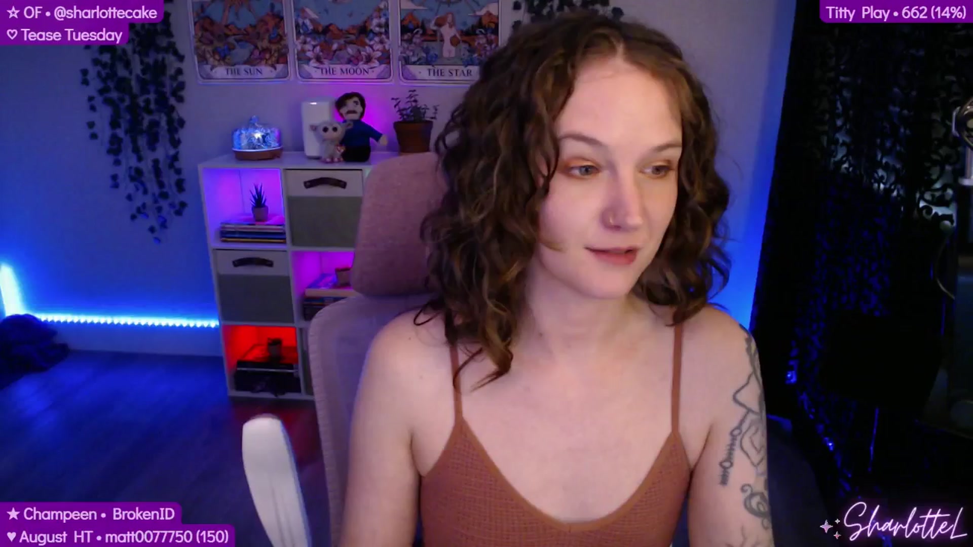Gallery image thumbnail from SharlotteL's myfreecams stream on, 08/06/2025, 01:14 image 6 of 20