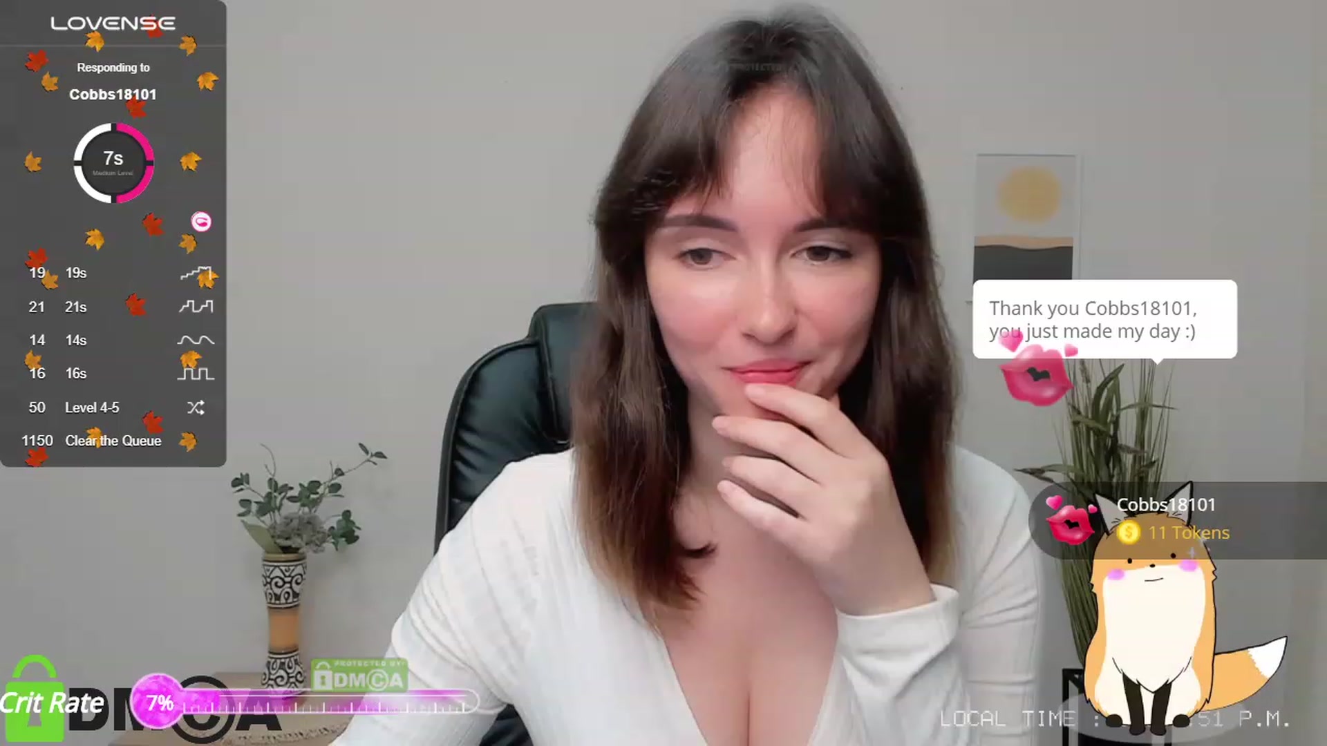 Gallery image thumbnail from Sofiika777's myfreecams stream on, 09/20/2023, 02:13 image 8 of 20