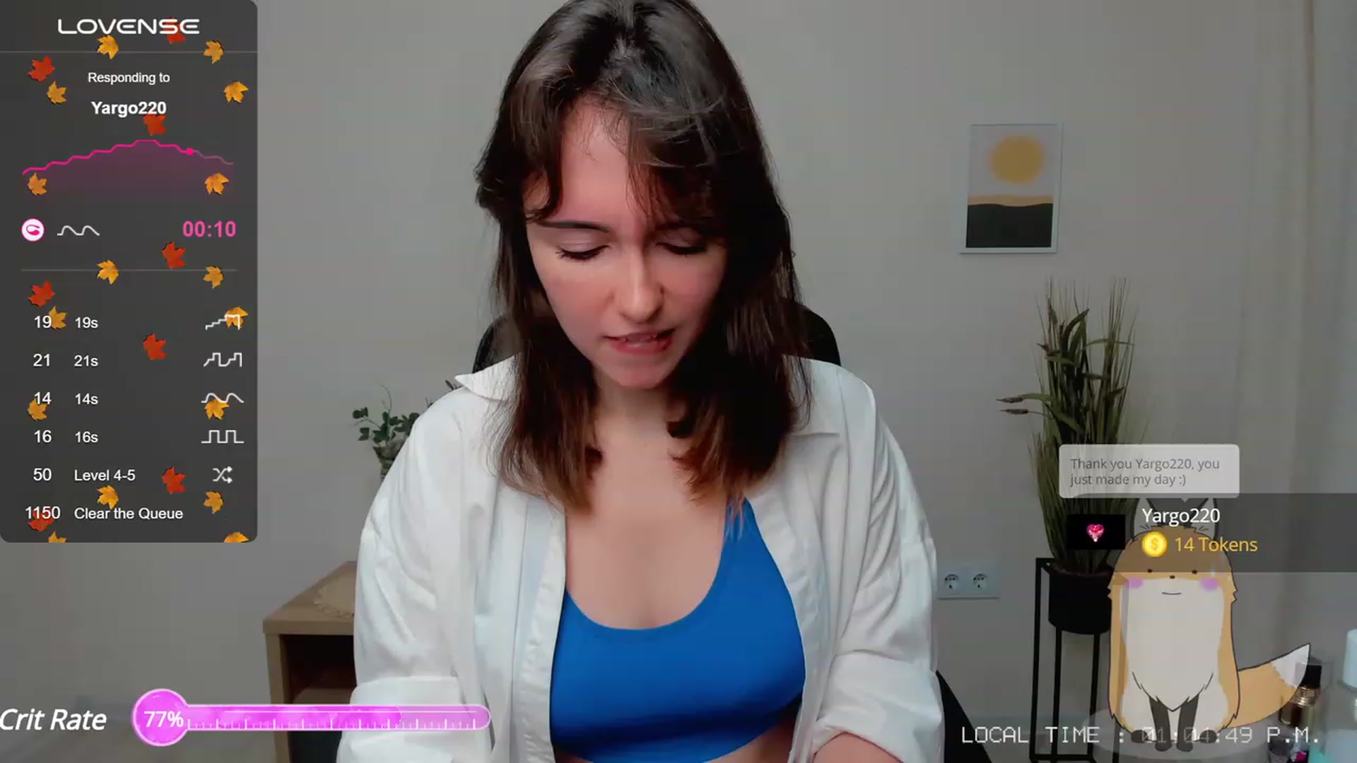 Gallery image thumbnail from Sofiika777's myfreecams stream on, 10/01/2023, 22:26 image 13 of 20