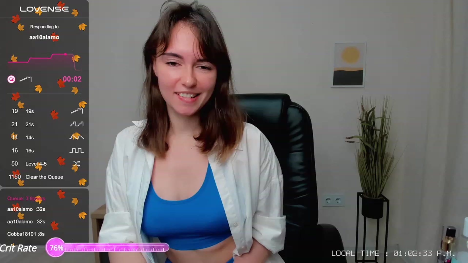 Gallery image thumbnail from Sofiika777's myfreecams stream on, 10/01/2023, 22:26 image 12 of 20