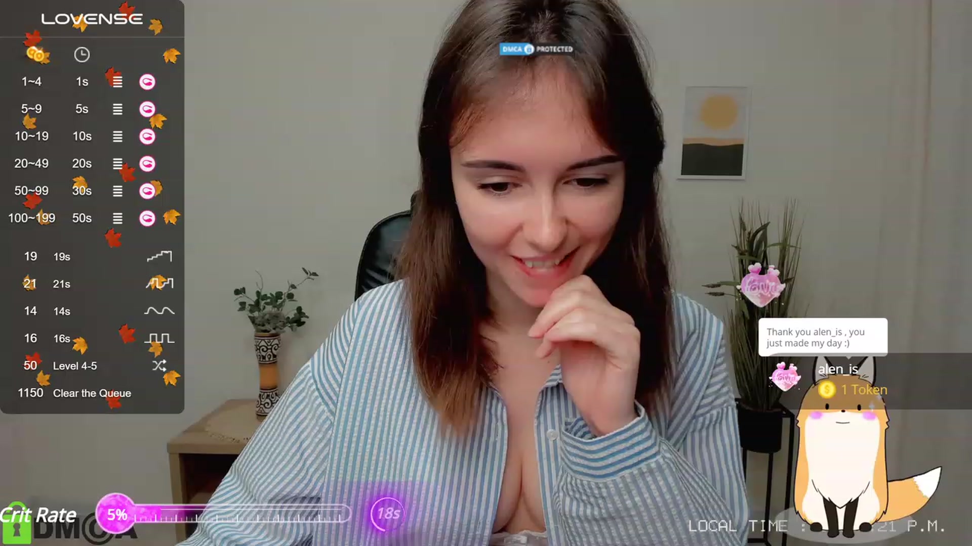 Gallery image thumbnail from Sofiika777's myfreecams stream on, 10/04/2023, 22:13 image 6 of 20
