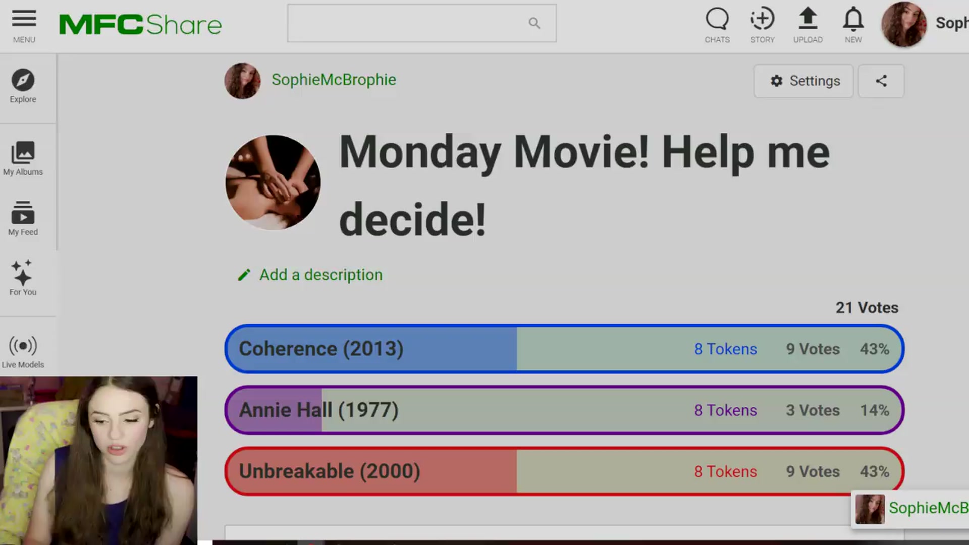 Gallery image thumbnail from SophieMcBrophie's myfreecams stream on, 07/28/2026, 04:05 image 14 of 20