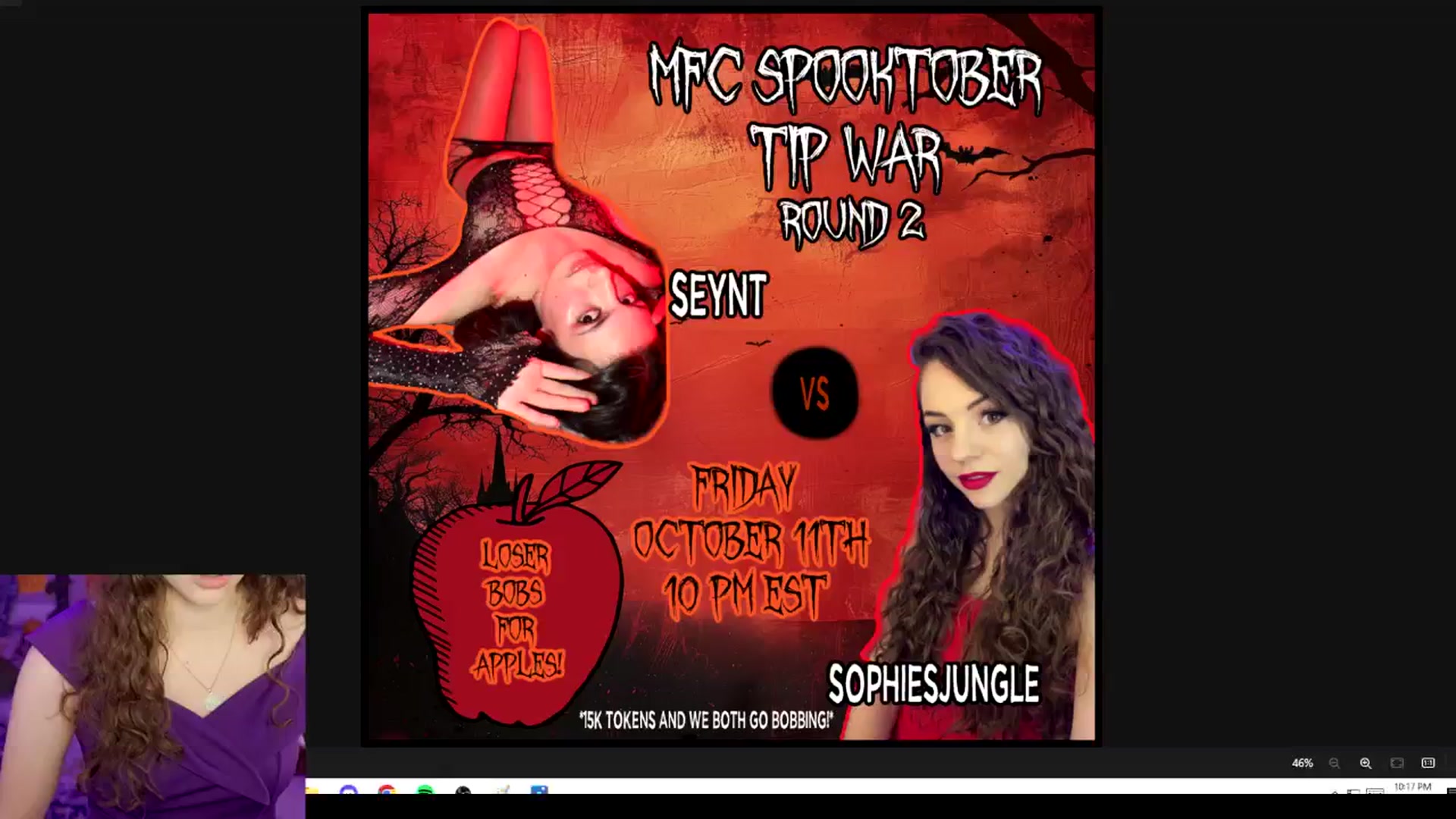 Gallery image thumbnail from SophiesJungle's myfreecams stream on, 10/08/2024, 03:32 image 6 of 20
