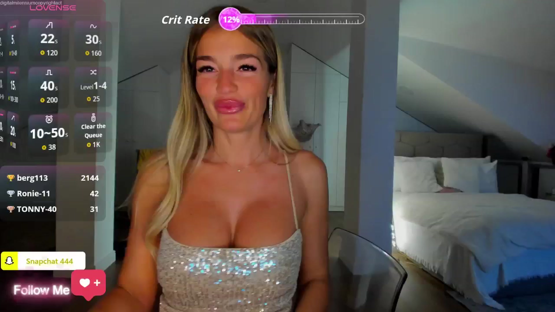 Gallery image thumbnail from Spicyqueen87's myfreecams stream on, 04/22/2026, 24:53 image 16 of 20