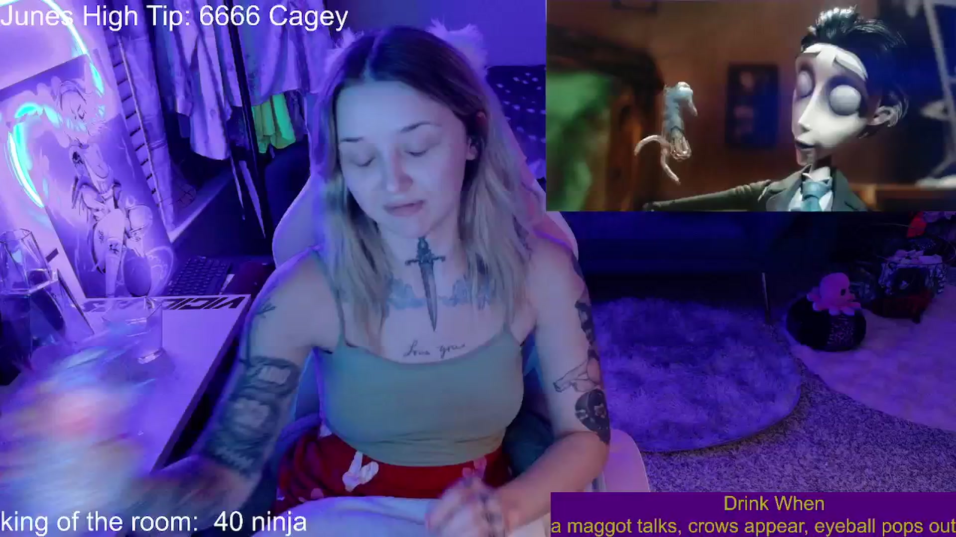 Gallery image thumbnail from Squidvicious9's myfreecams stream on, 06/25/2025, 05:07 image 6 of 20