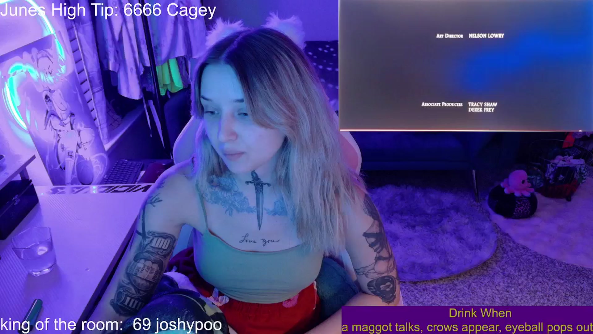 Gallery image thumbnail from Squidvicious9's myfreecams stream on, 06/25/2025, 05:07 image 10 of 20