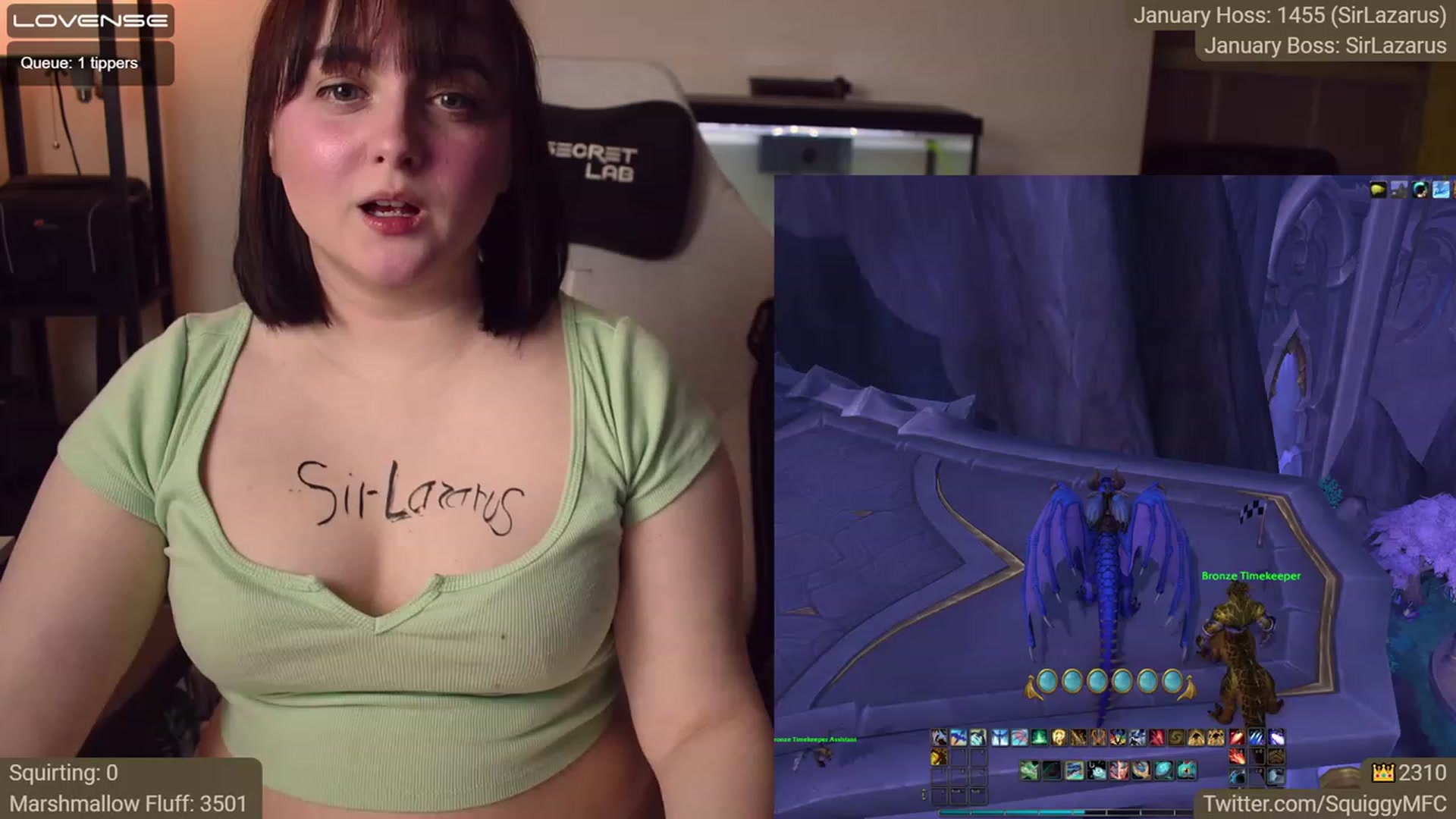 Gallery image thumbnail from Squiggy's myfreecams stream on, 01/09/2023, 05:21 image 5 of 20