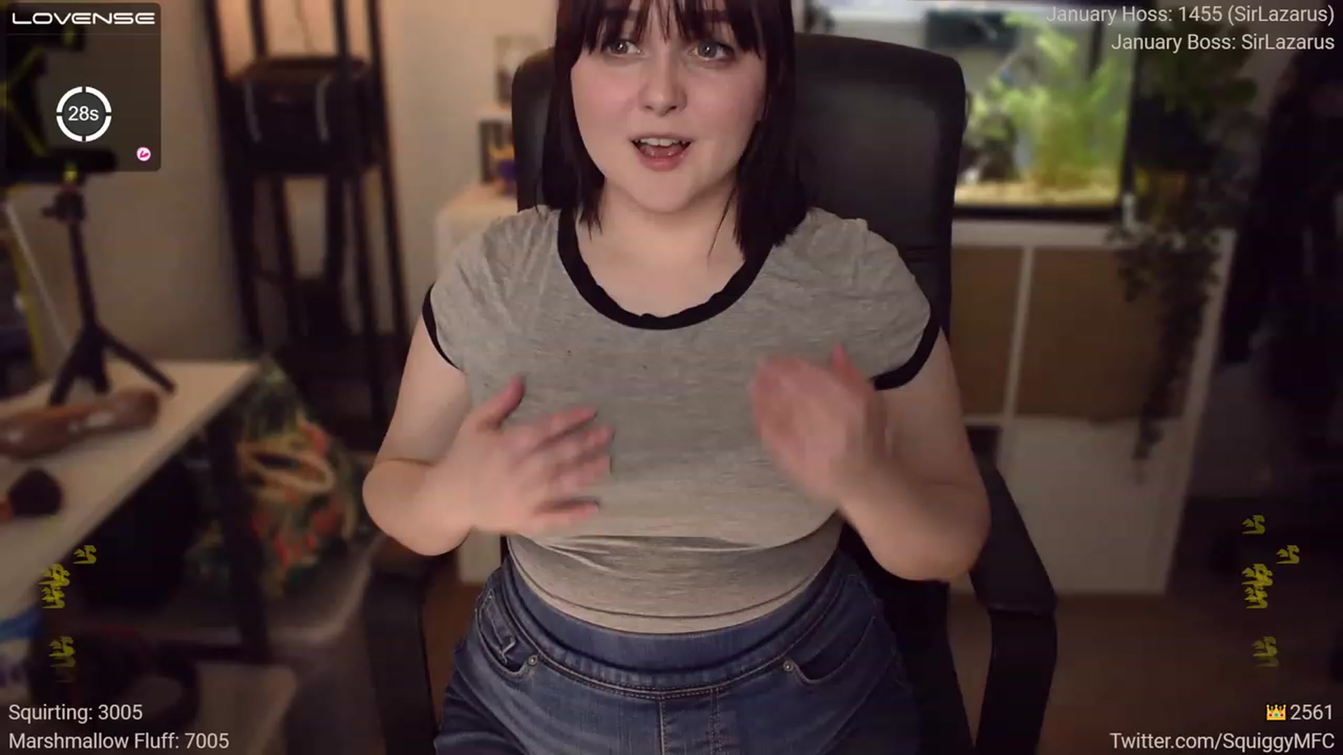 Gallery image thumbnail from Squiggy's myfreecams stream on, 01/17/2023, 06:00 image 3 of 20
