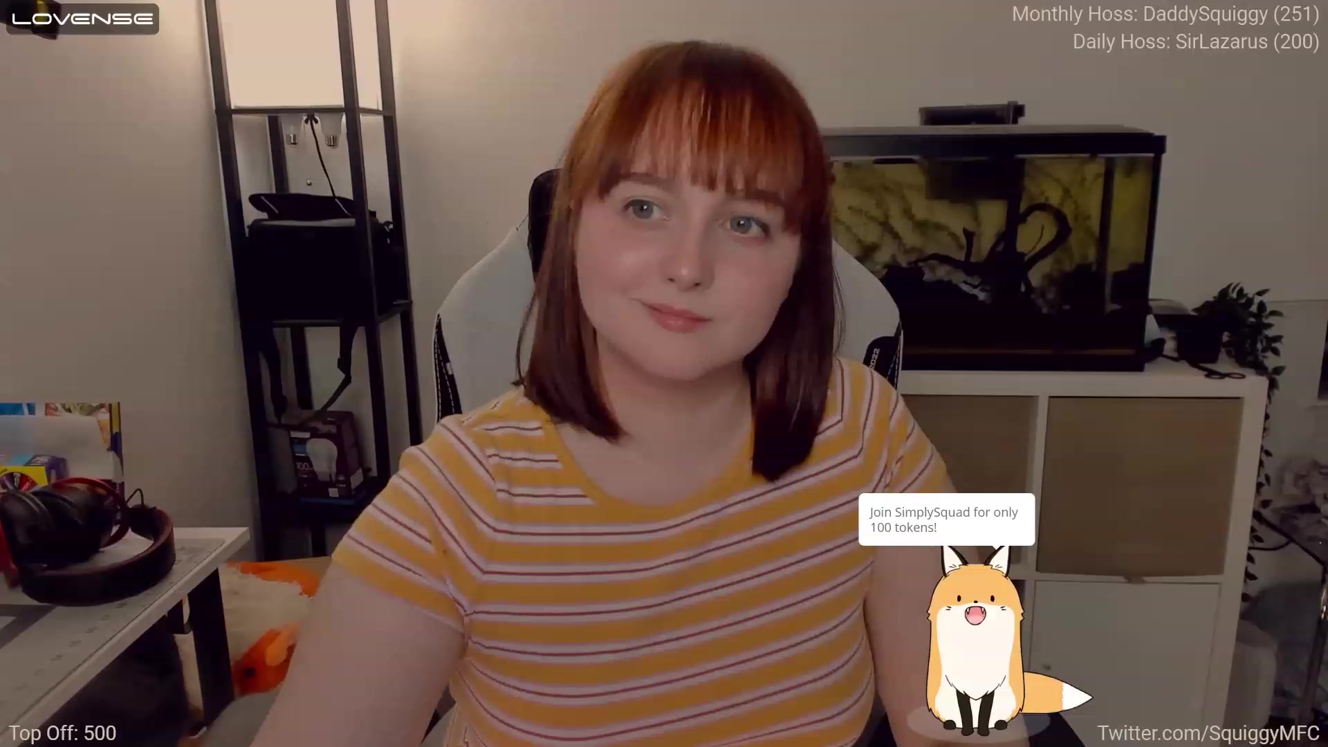 Gallery image thumbnail from Squiggy's myfreecams stream on, 04/12/2023, 02:40 image 16 of 20