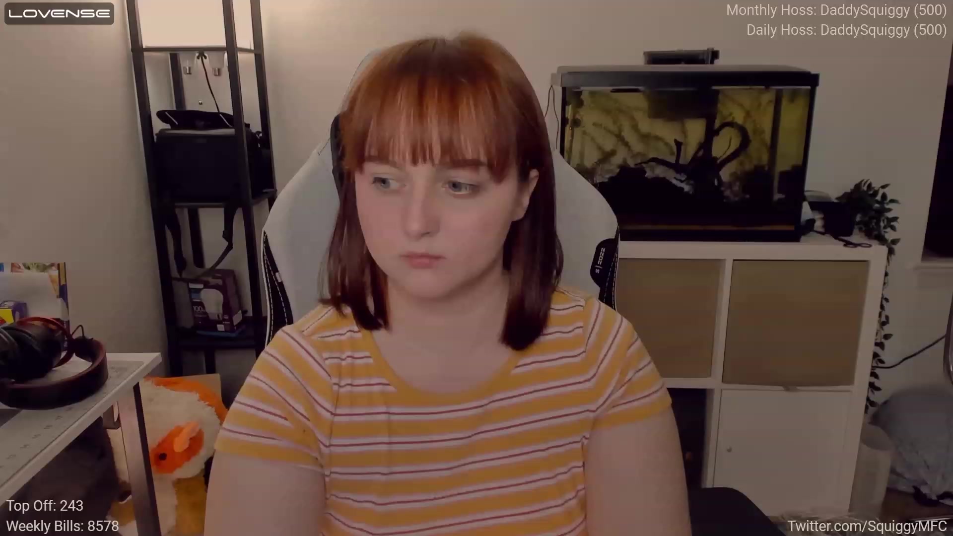 Gallery image thumbnail from Squiggy's myfreecams stream on, 04/12/2023, 04:36 image 1 of 20
