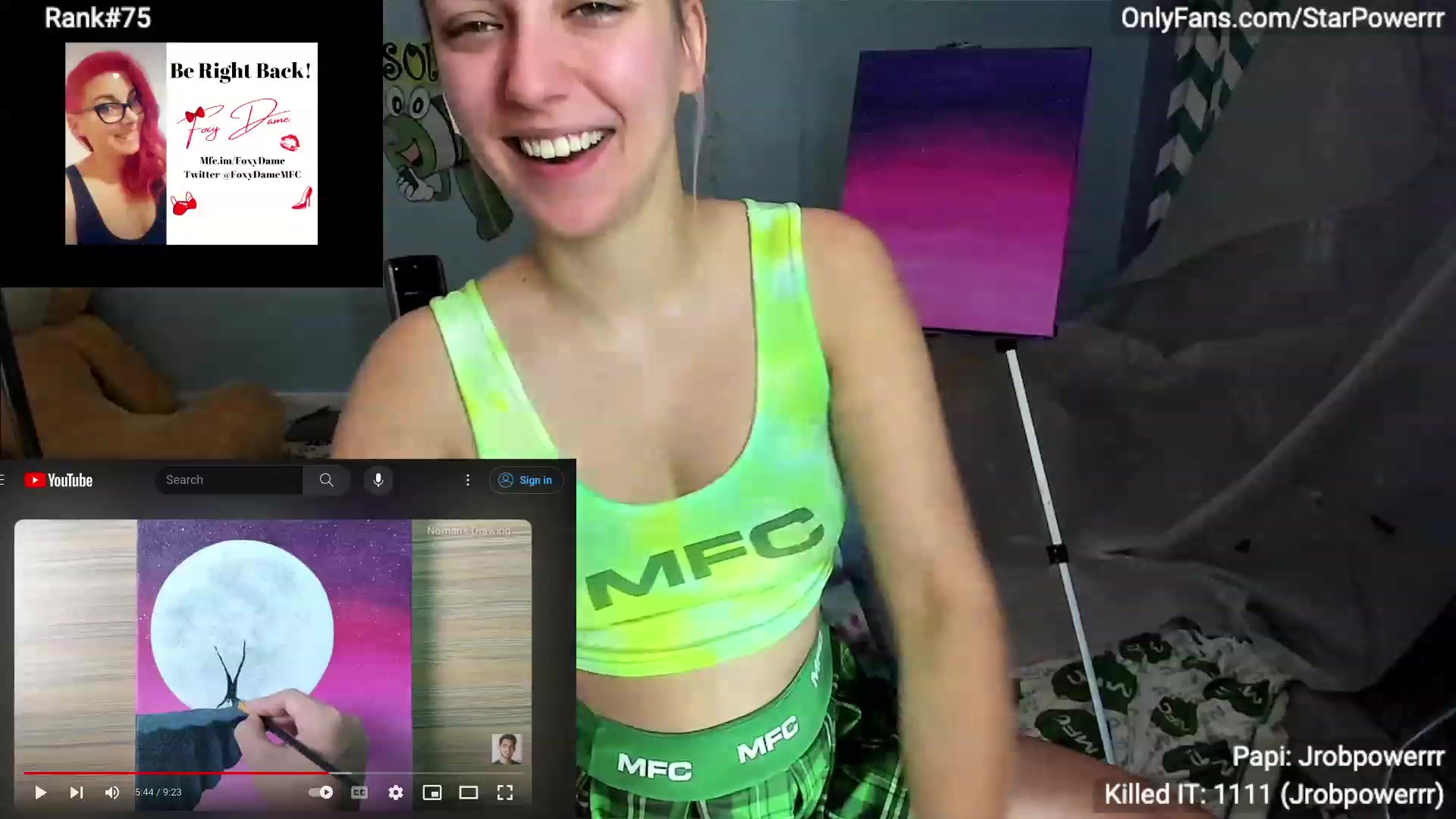 Gallery image thumbnail from StarPowerrr's myfreecams stream on, 01/09/2024, 07:38 image 7 of 20