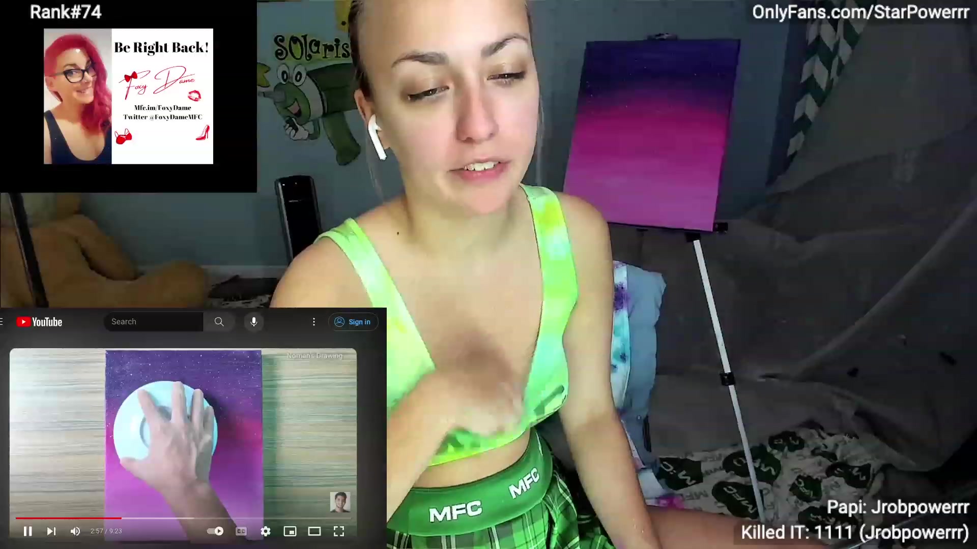 Gallery image thumbnail from StarPowerrr's myfreecams stream on, 01/09/2024, 07:38 image 6 of 20