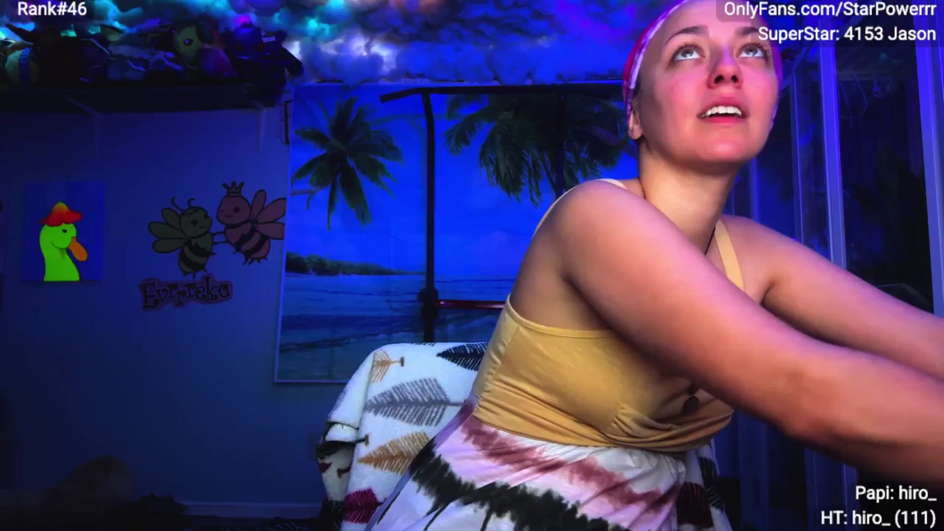 Gallery image thumbnail from StarPowerrr's myfreecams stream on, 07/04/2025, 08:04 image 2 of 20