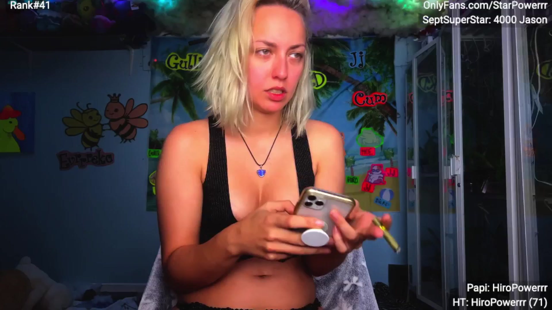 Gallery image thumbnail from StarPowerrr's myfreecams stream on, 09/08/2025, 09:21 image 5 of 20