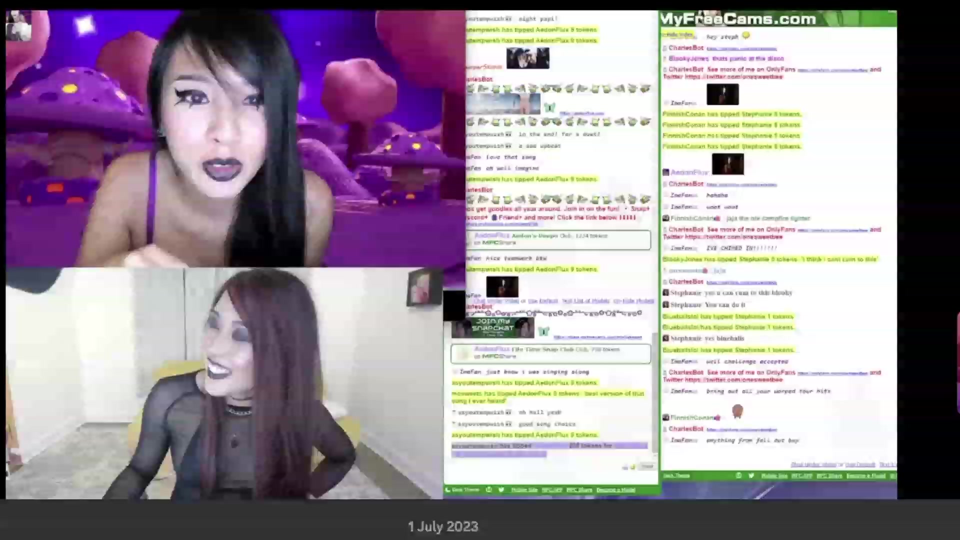 Gallery image thumbnail from Stephanie's myfreecams stream on, 07/01/2023, 07:51 image 1 of 20