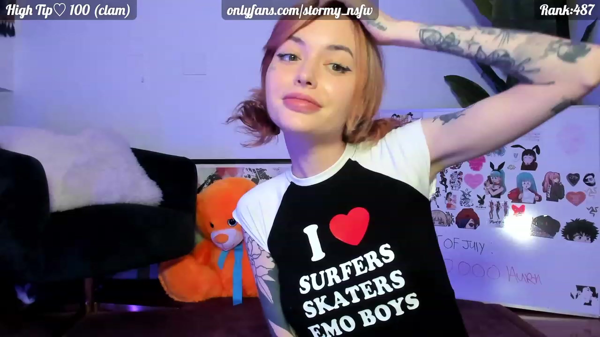 Gallery image thumbnail from Stormy's myfreecams stream on, 07/06/2023, 06:34 image 1 of 20