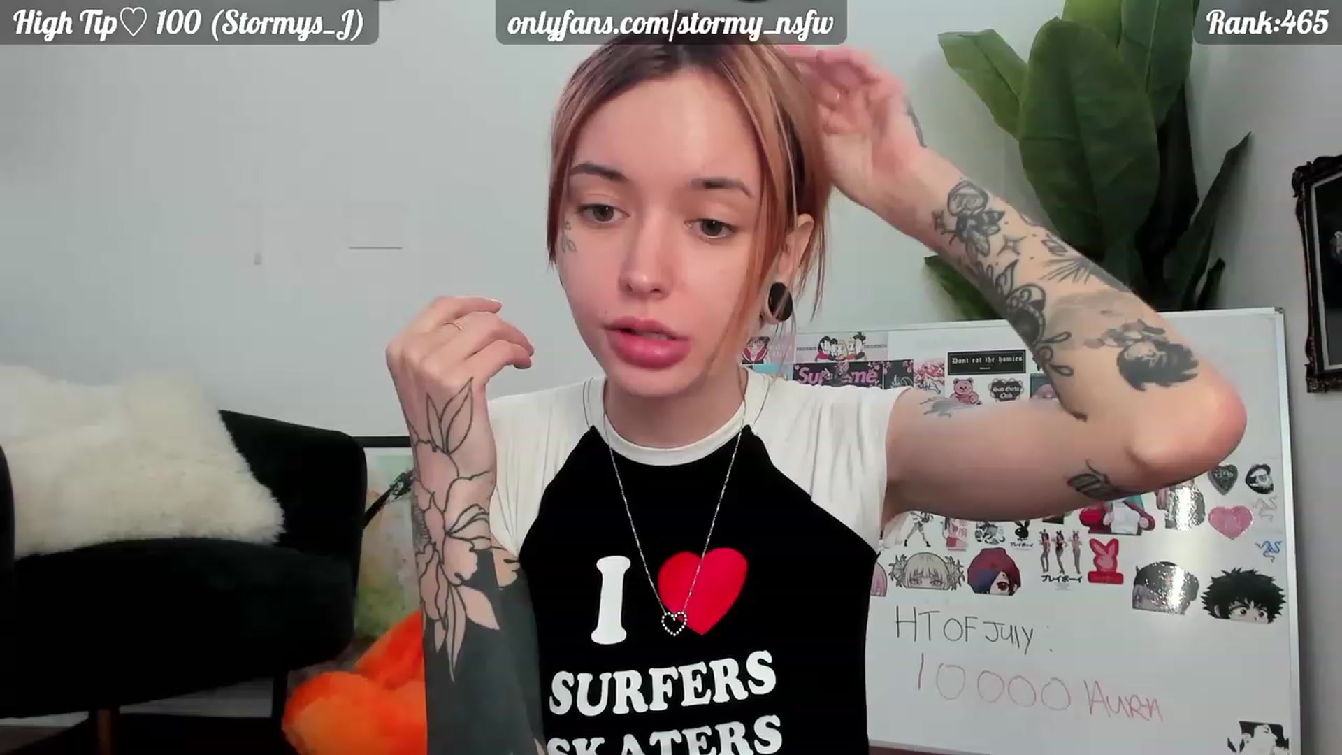 Gallery image thumbnail from Stormy's myfreecams stream on, 07/07/2023, 01:50 image 2 of 20