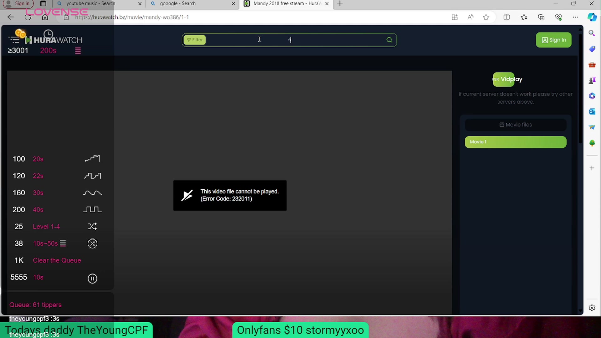 Gallery image thumbnail from Stormyxoo's myfreecams stream on, 02/25/2024, 07:55 image 1 of 20