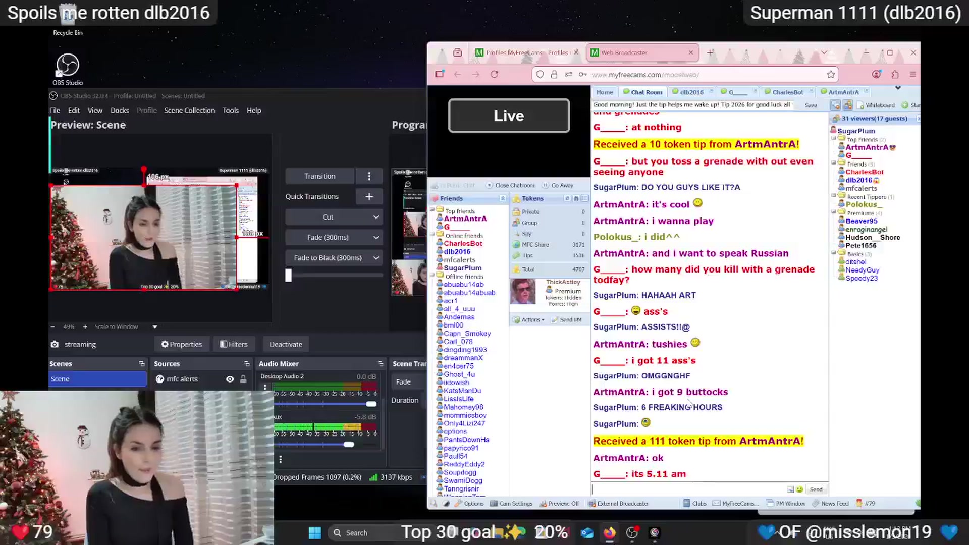Gallery image thumbnail from SugarPlum's myfreecams stream on, 01/03/2026, 11:16 image 20 of 20