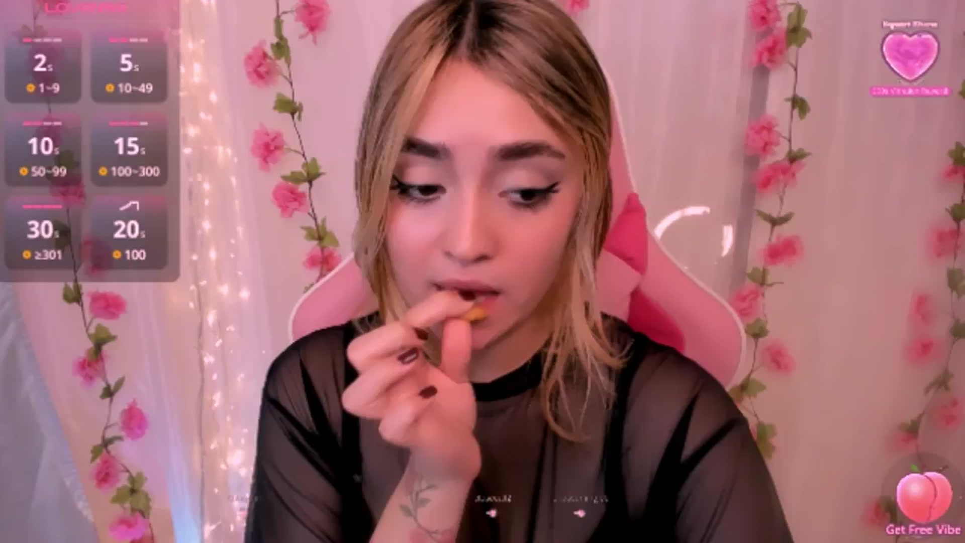 Gallery image thumbnail from Sugar_h0ney's myfreecams stream on, 10/17/2024, 05:35 image 12 of 20