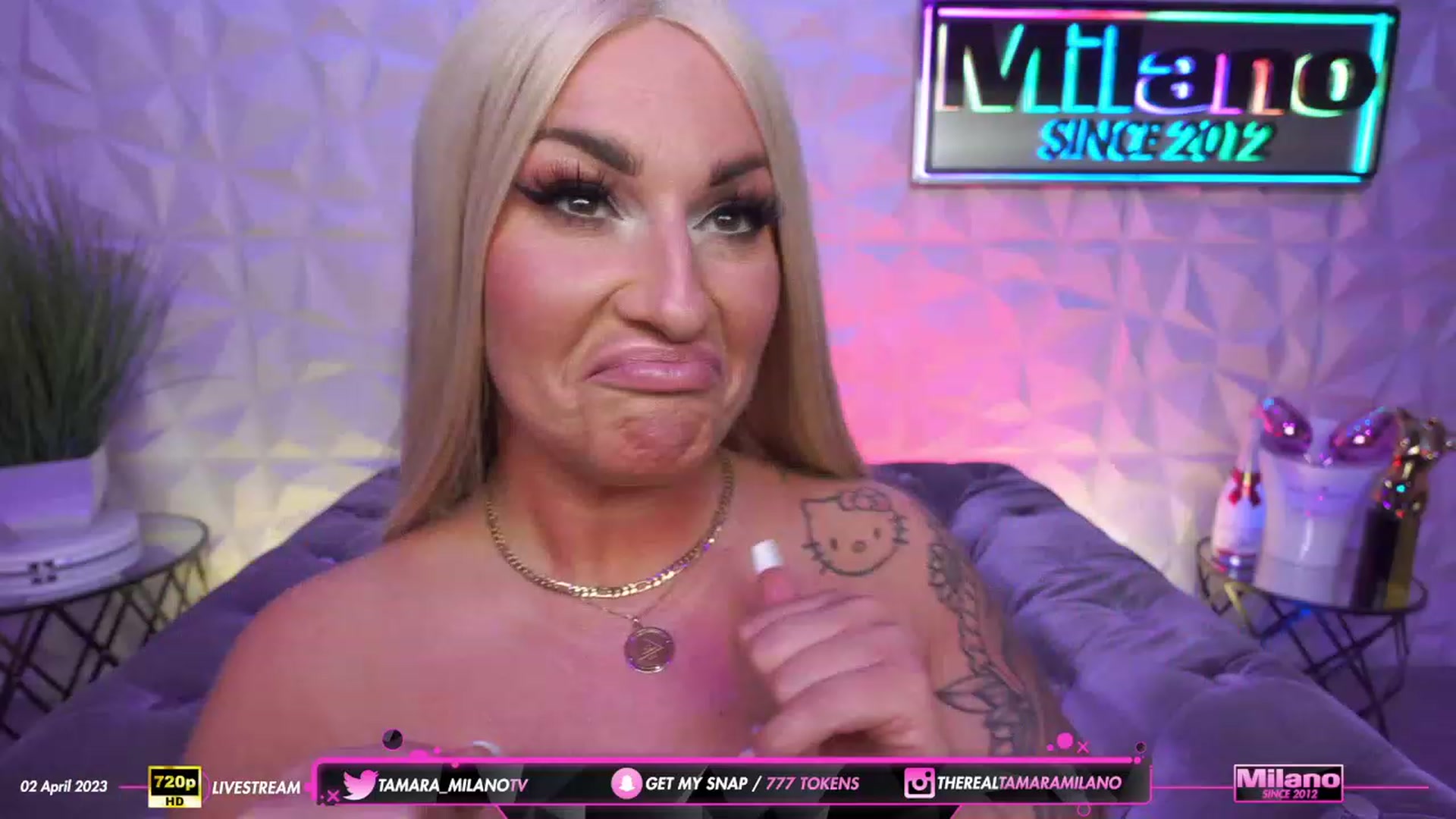Gallery image thumbnail from TamaraMilano's myfreecams stream on, 04/02/2023, 12:12 image 17 of 20
